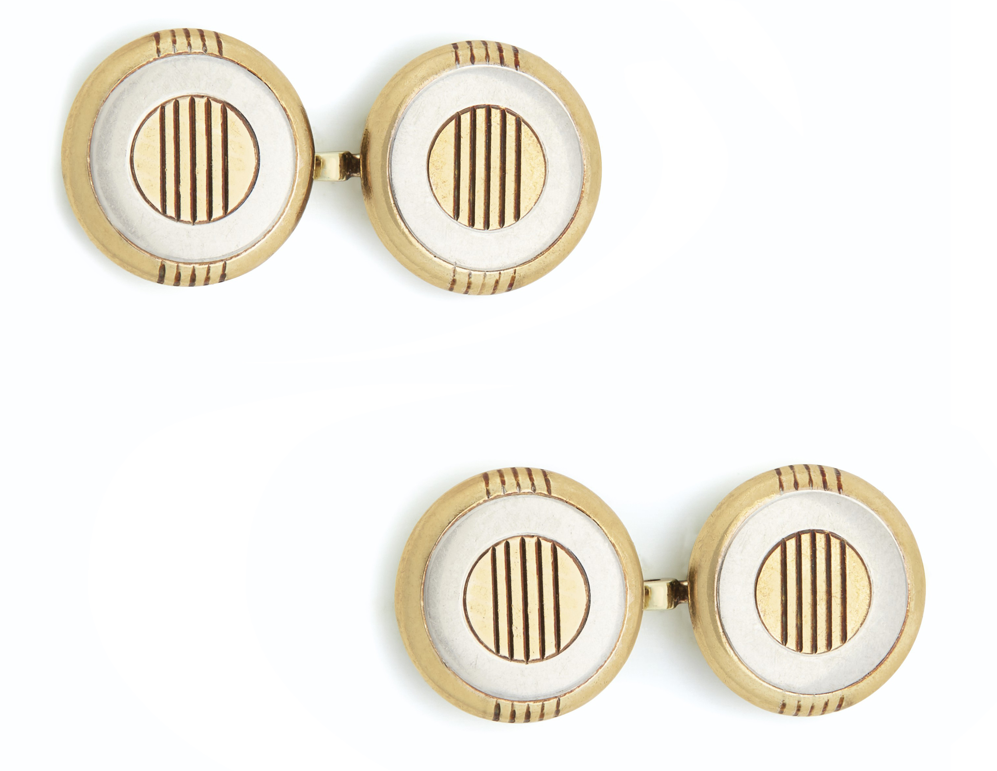 CARTIER GOLD AND PLATINUM CUFFLINKS, Christie’s