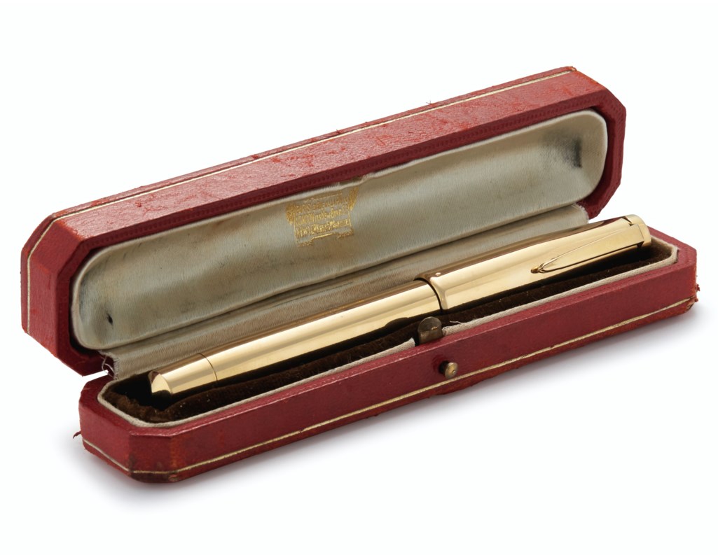 CARTIER GOLD FOUNTAIN PEN, Christie’s