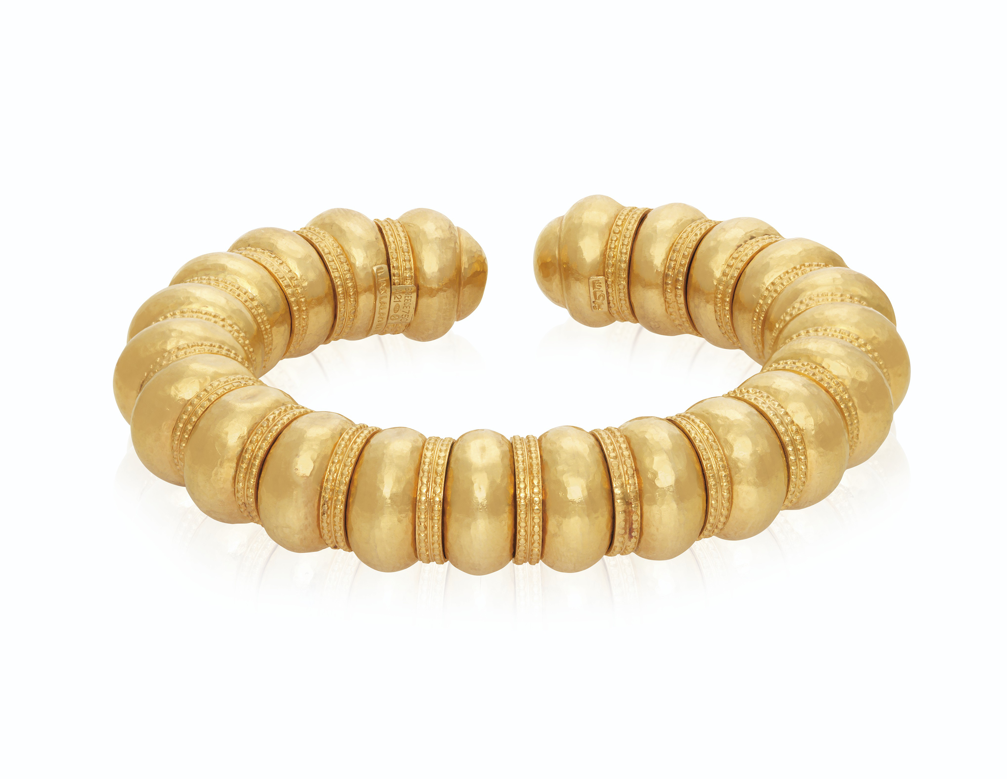 LALAOUNIS GOLD BEAD BANGLE BRACELET, Christie’s