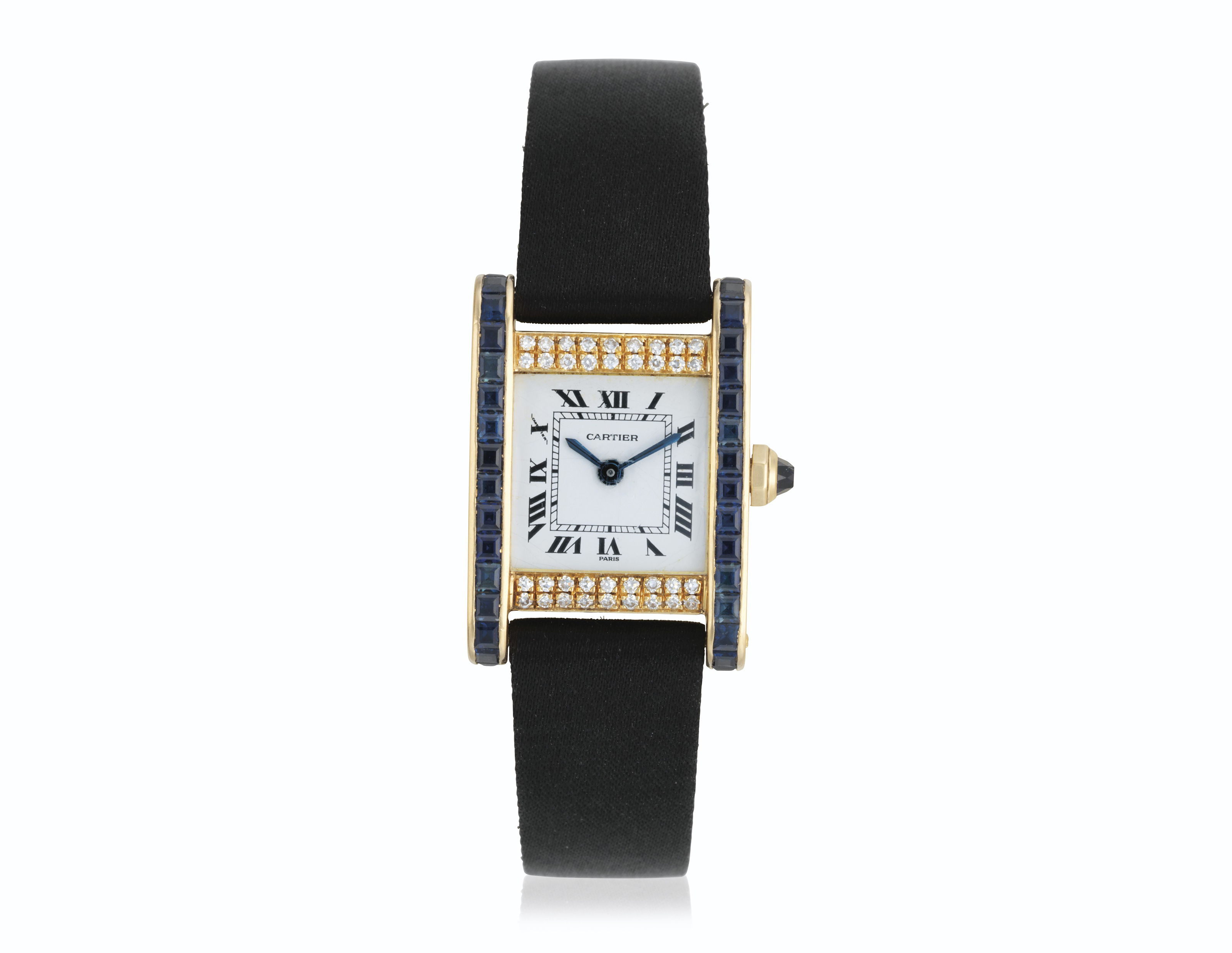cartier watch sapphire