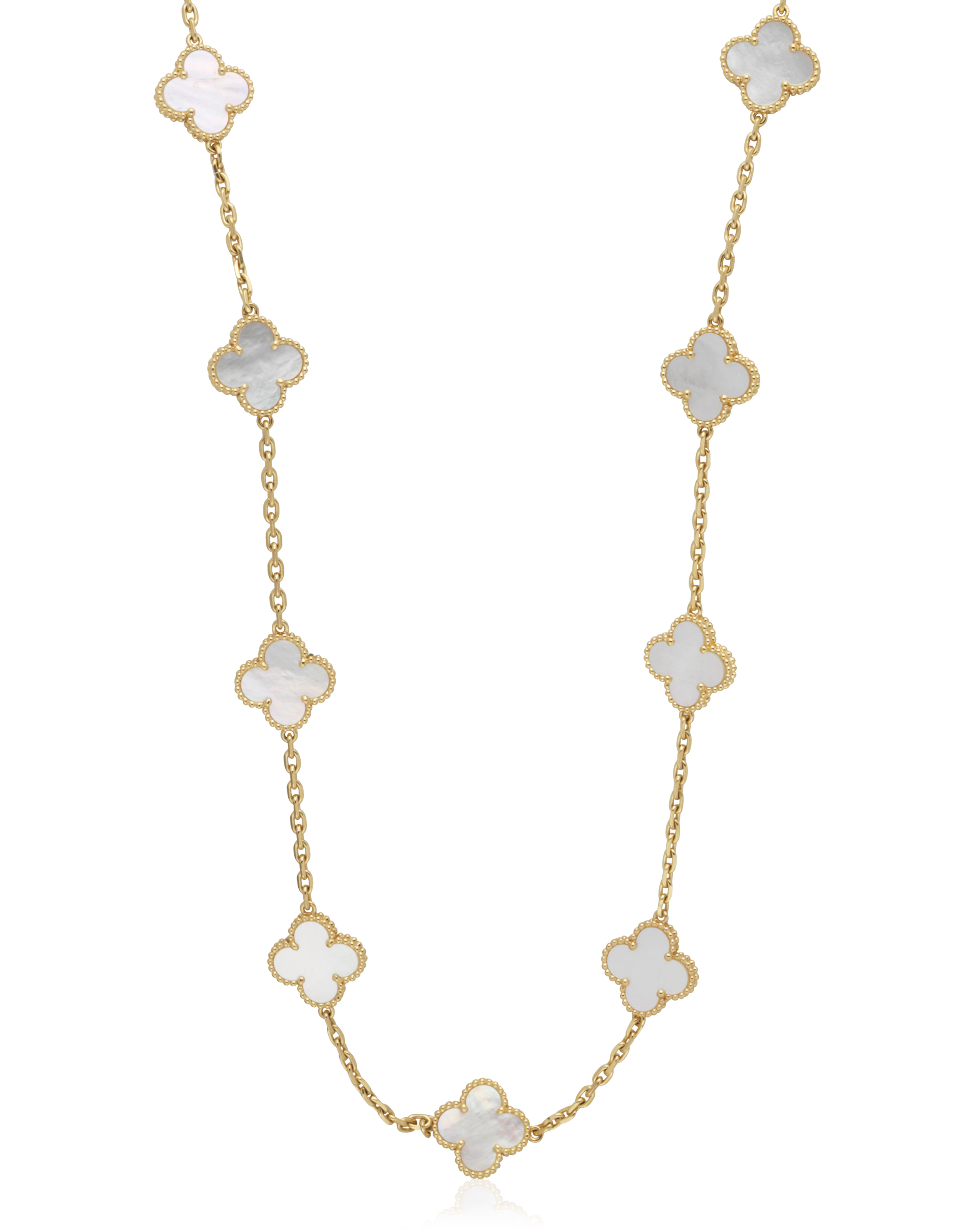 VAN CLEEF & ARPELS 'VINTAGE ALHAMBRA' LONG NECKLACE, | Christie’s