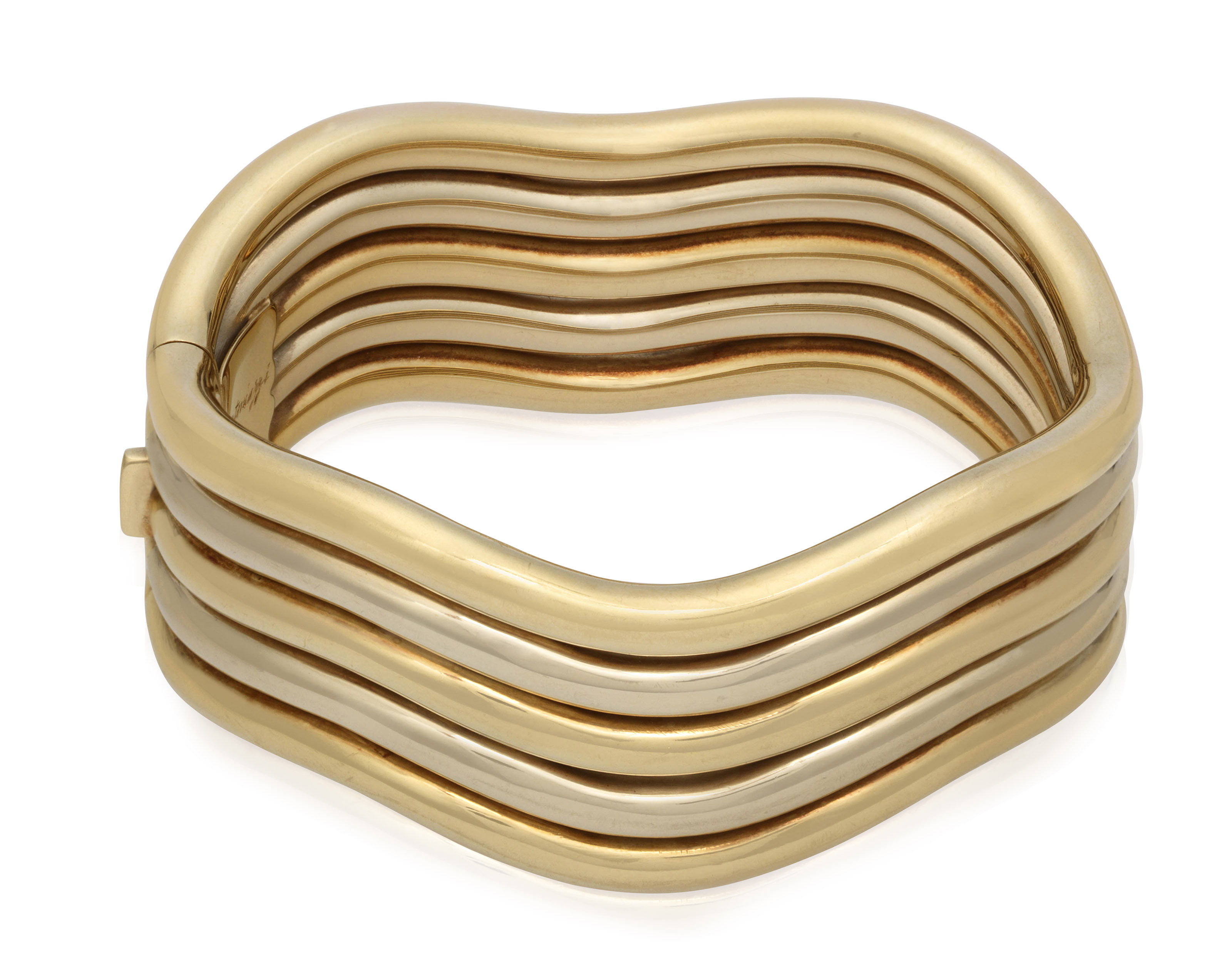 TWO TONE GOLD CUFF BRACELET, Christie’s