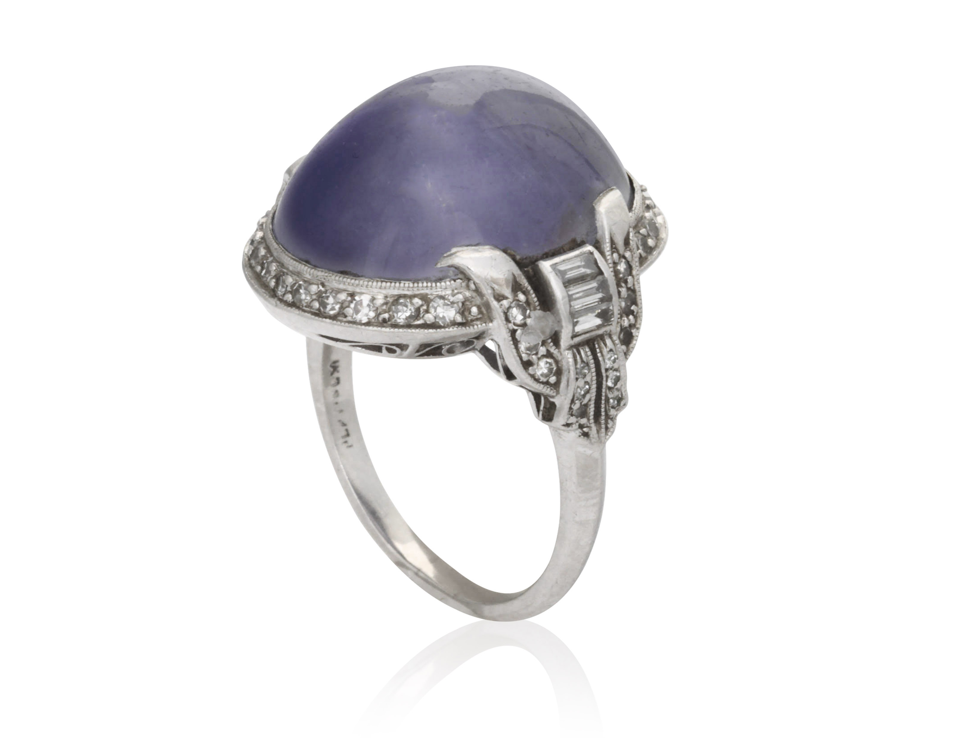 ART DECO STAR SAPPHIRE AND DIAMOND RING, Christie's