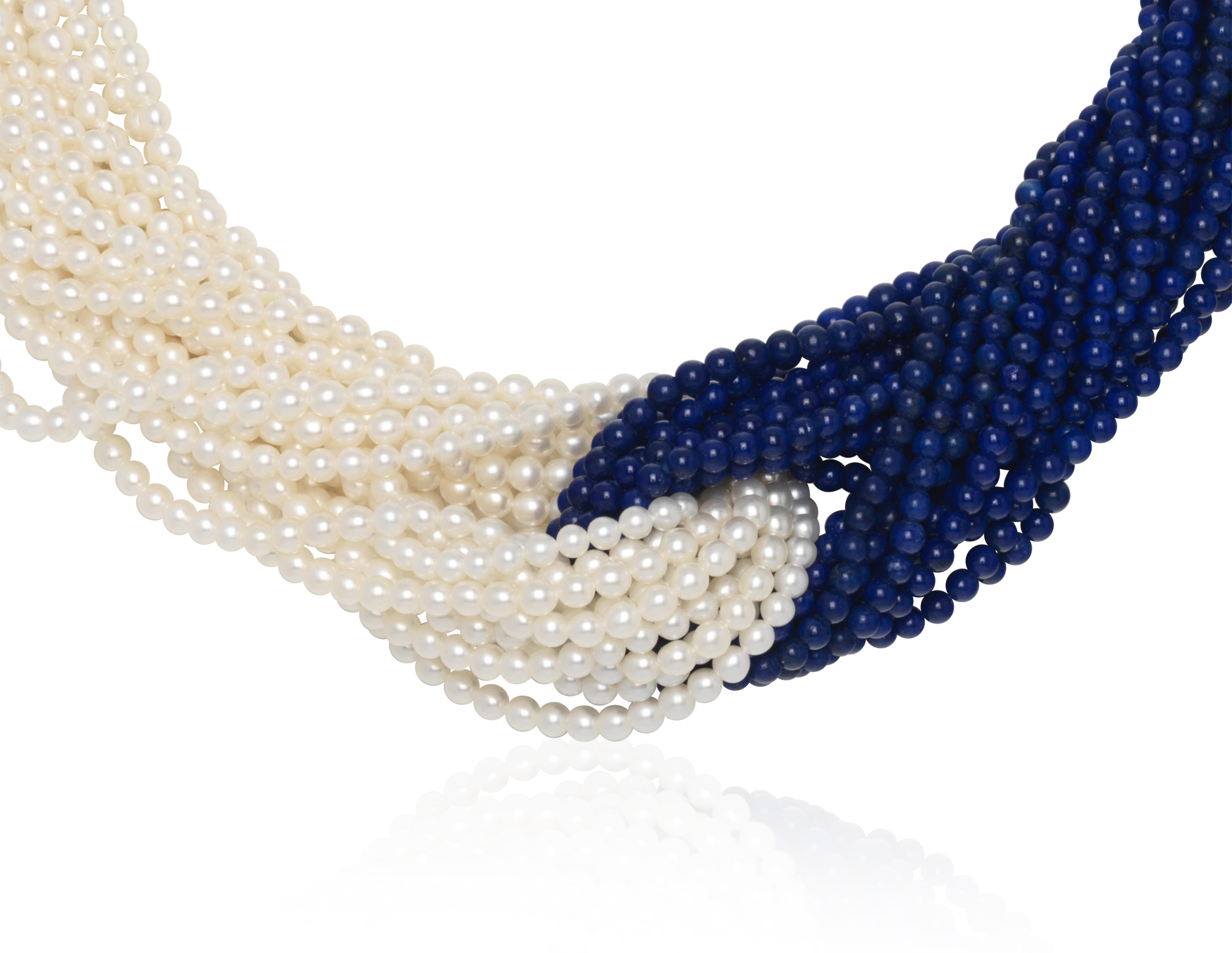 TIFFANY PALOMA PICASSO LAPIS AND CULTURED PEARL NECKLACE