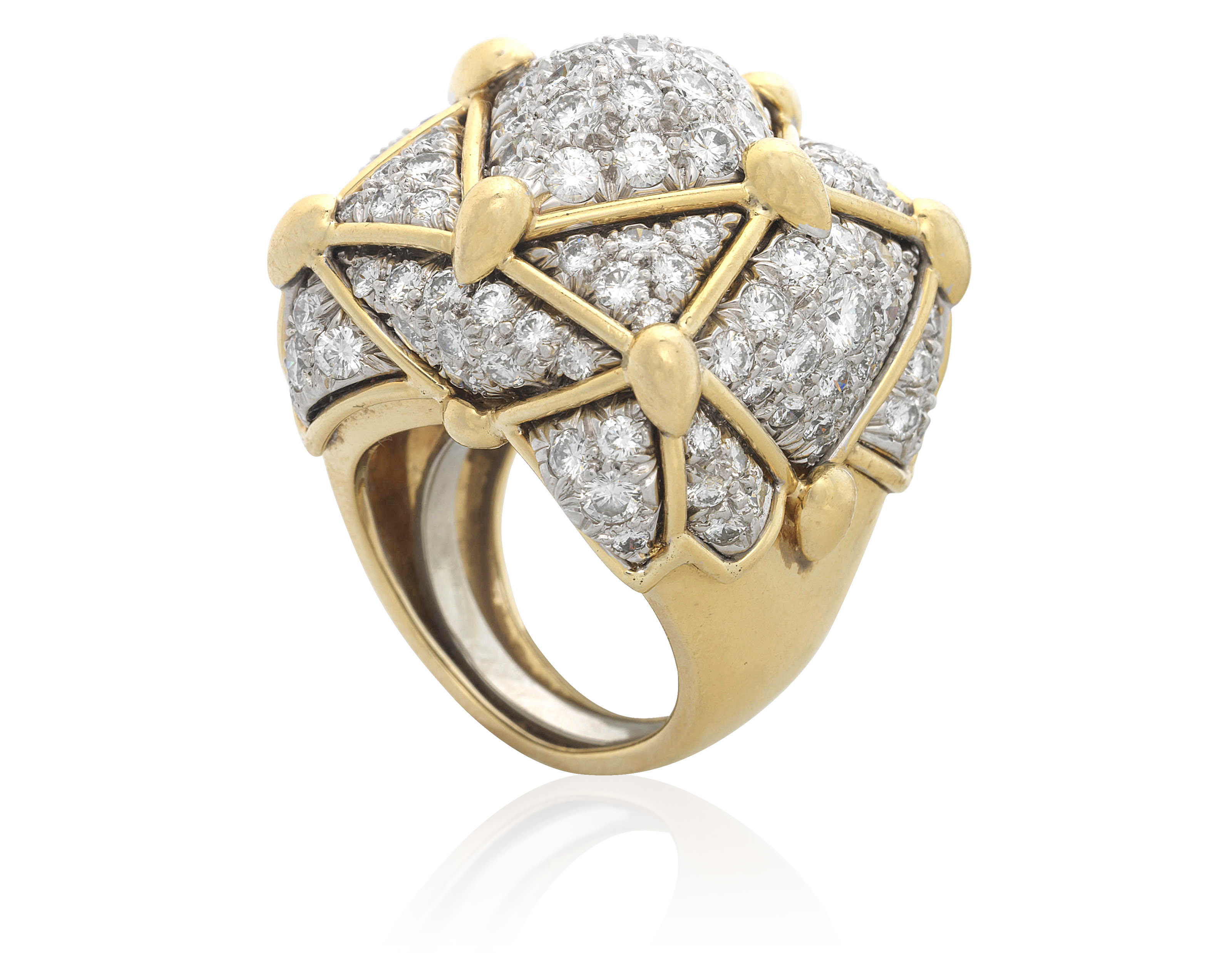 David Webb diamond set ring. Sold for $25,000 on 7 December 2017, online