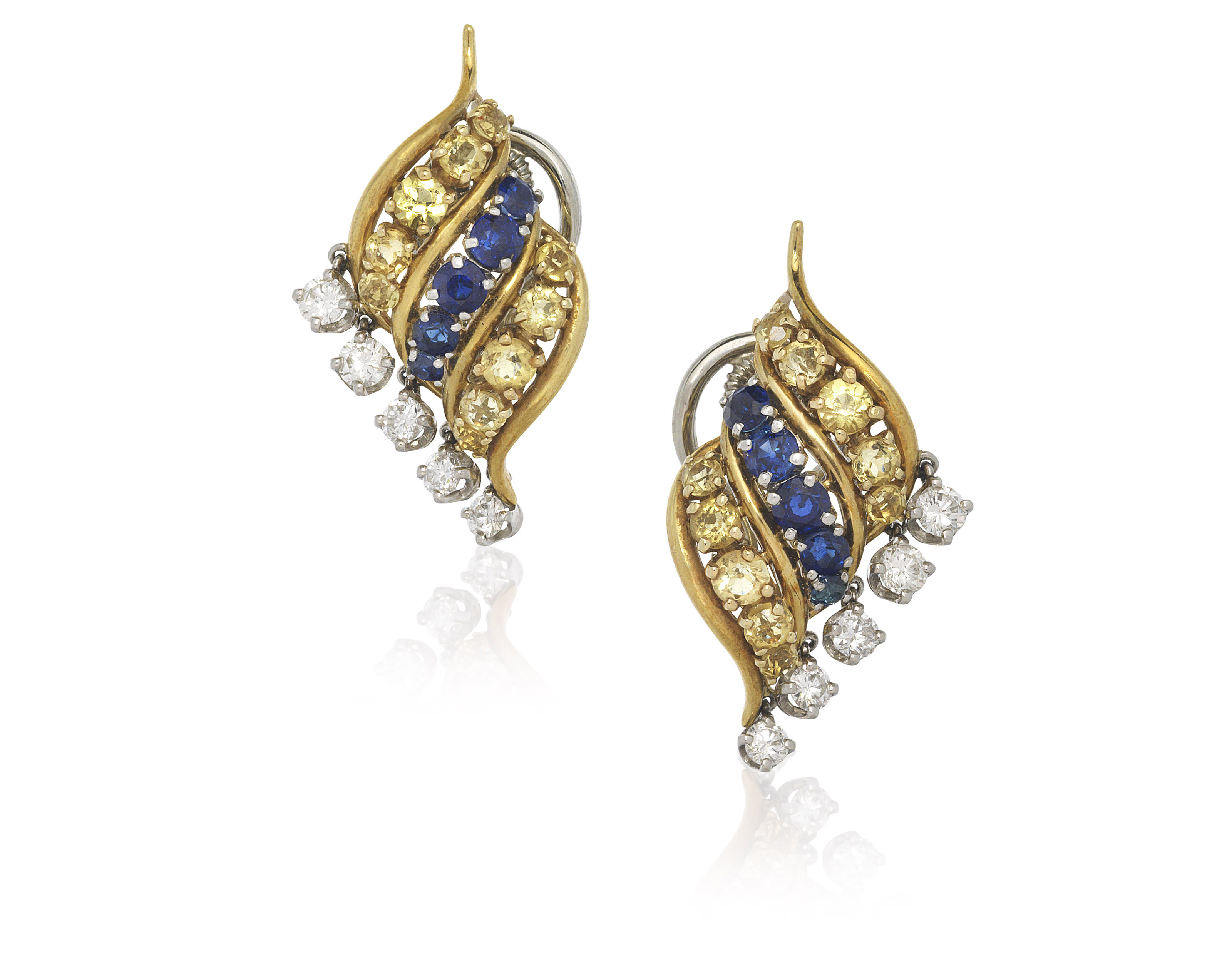 TIFFANY & CO. SAPPHIRE AND DIAMOND EARRINGS, Christie’s