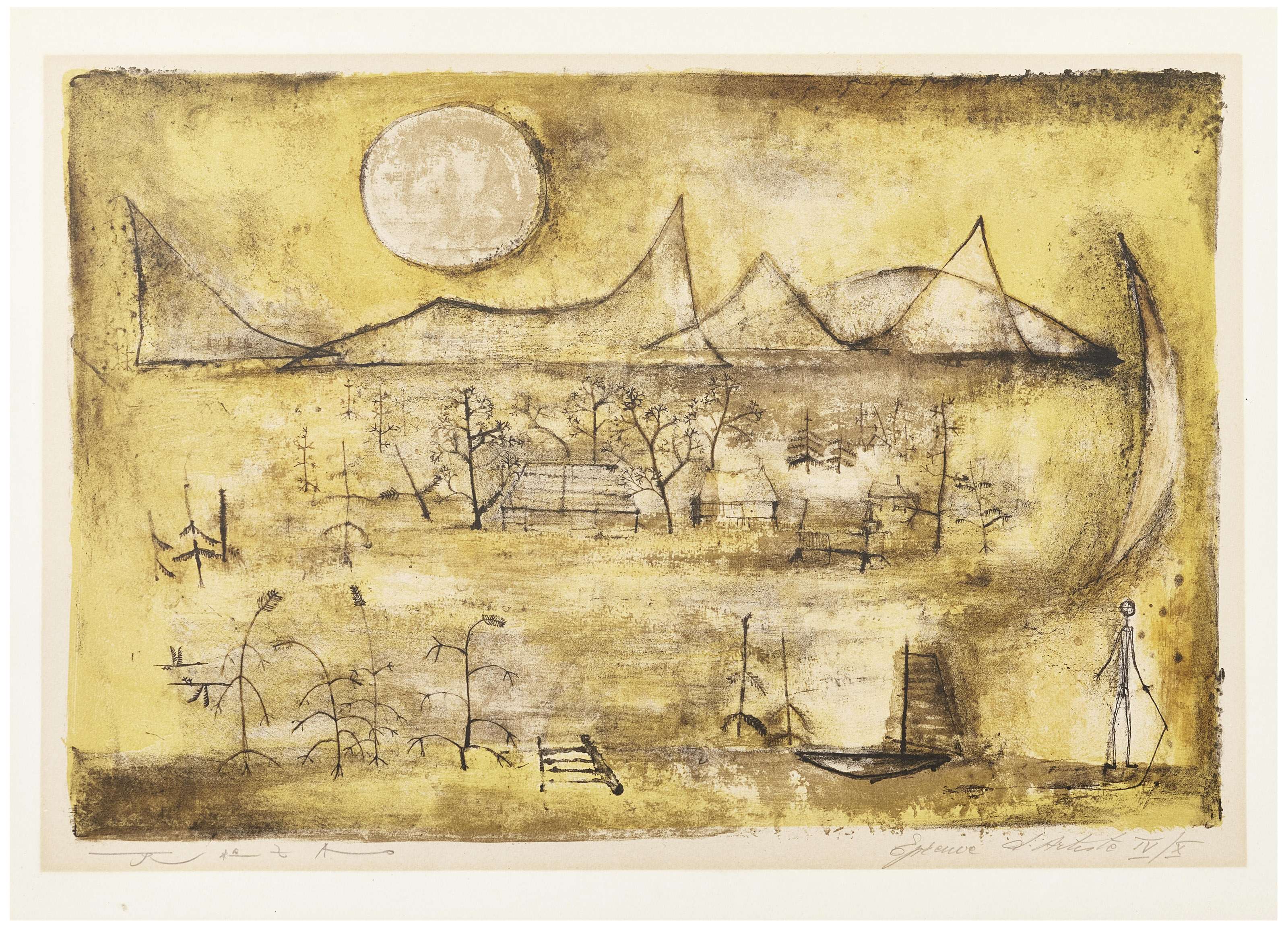 ZAO WOU-KI (1920-2013), Montagnes et Soleil | Christie's