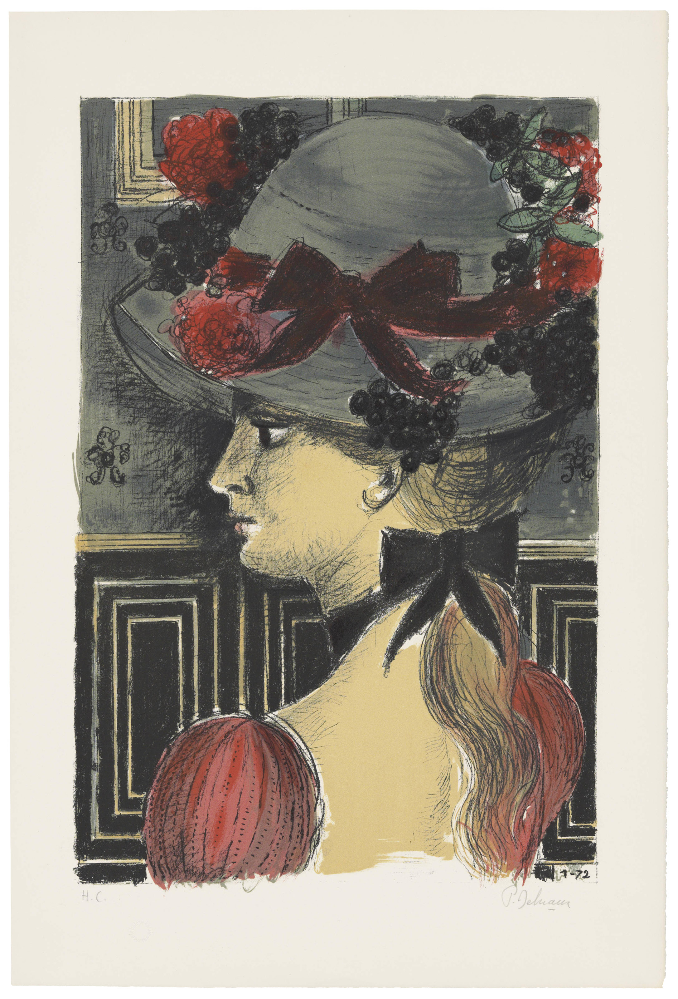 HENRI MATISSE 1869-1954), Visage de jeune femme | Christie's