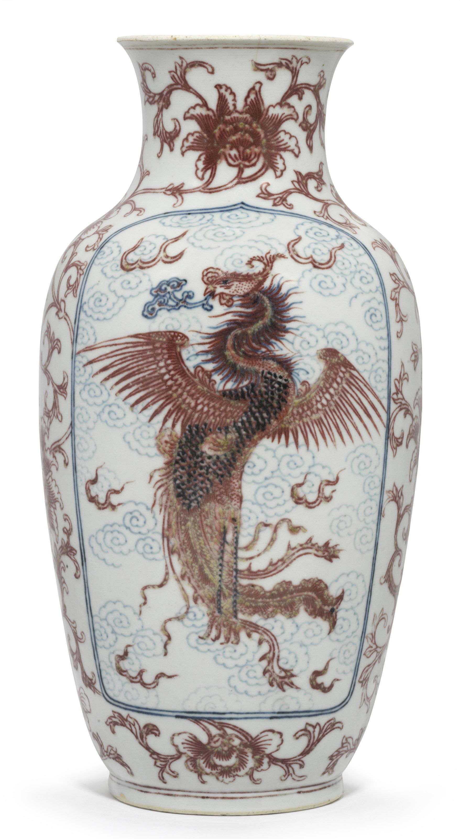 【本物新品保証】 二十世纪青花釉里红龙凤纹瓶, 20TH CENTURY | Christie's 工芸品