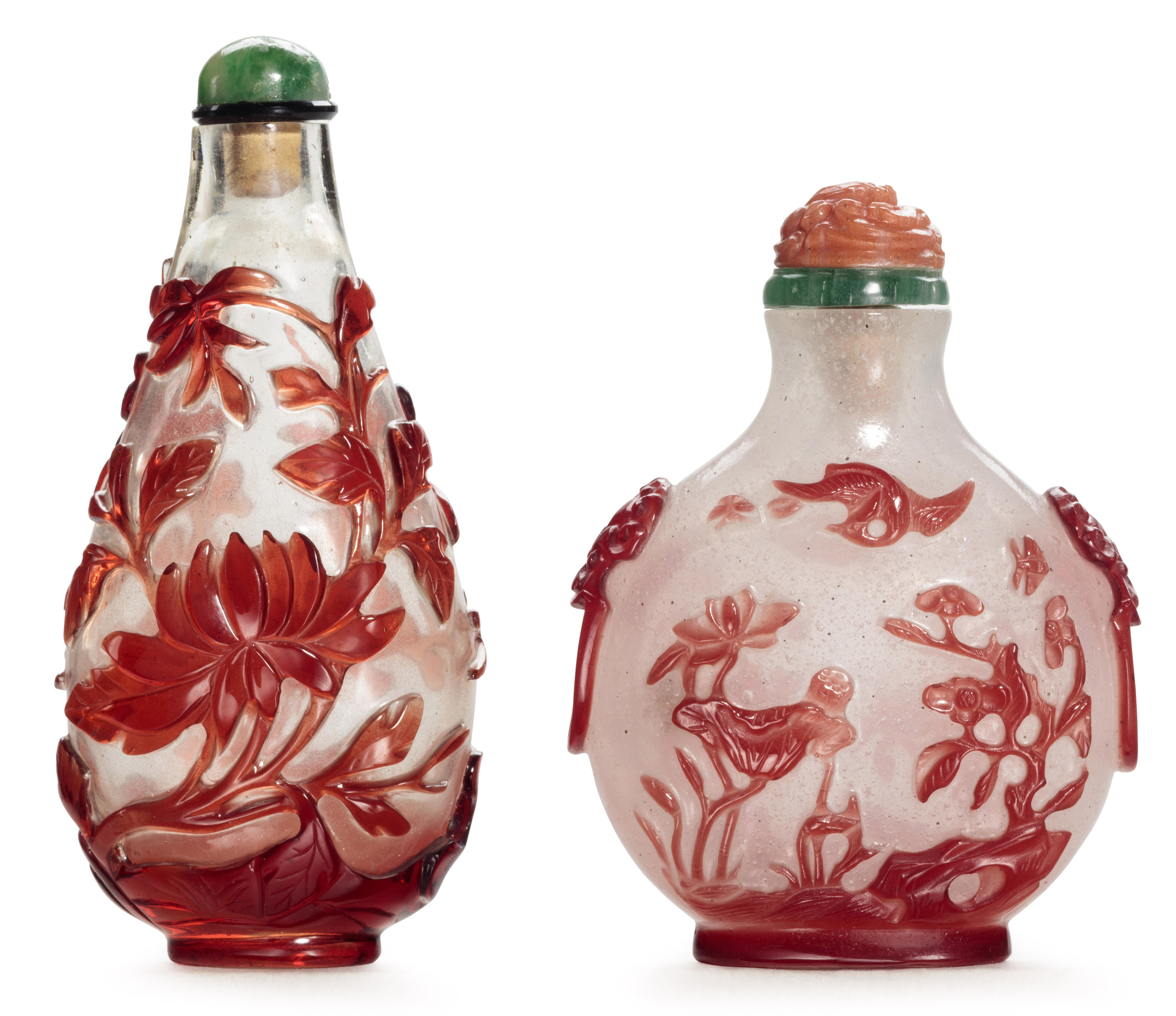 1800-1860年青花鼻煙壺三件, JINGDEZHEN KILNS, 1800-1860