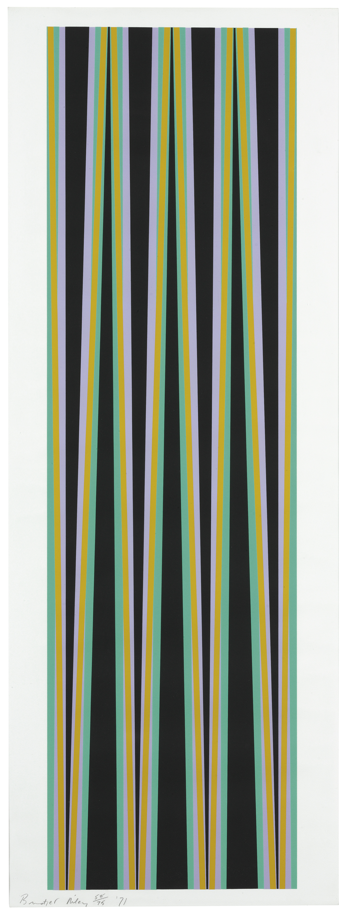 BRIDGET RILEY (B. 1931), Untitled (Elongated Triangles 6) | Christie’s