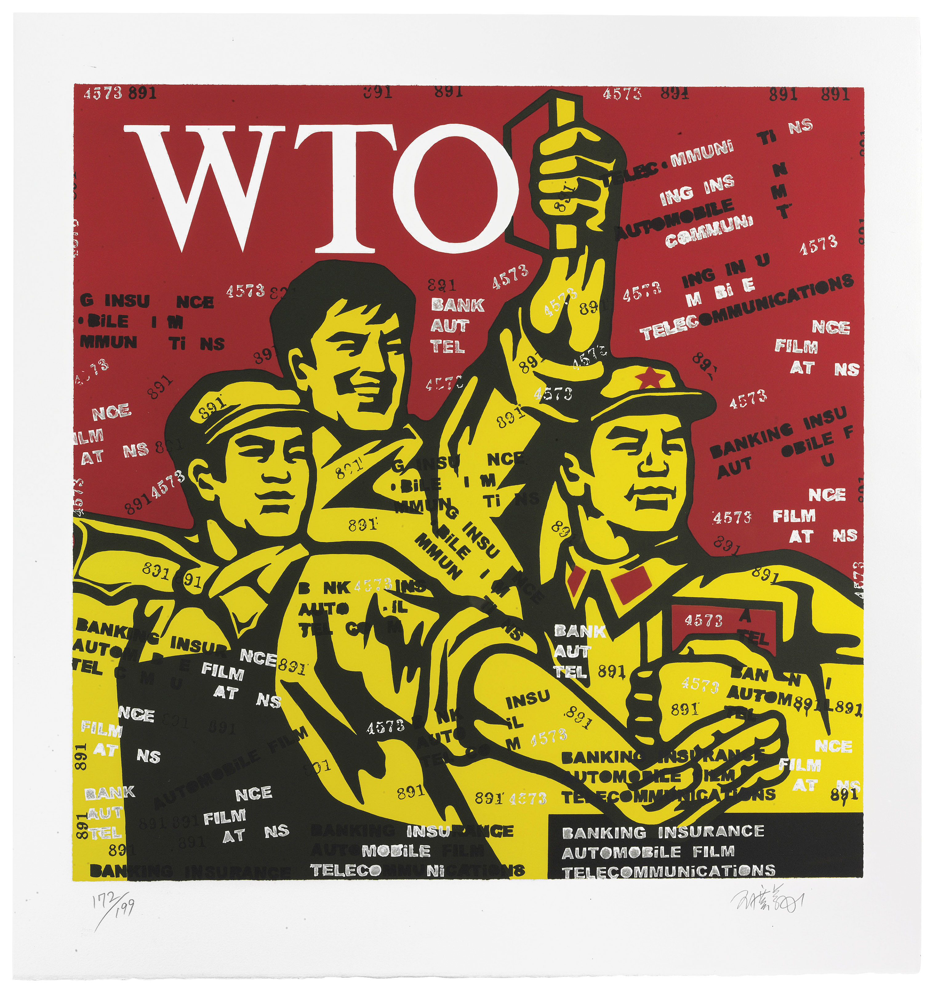 WANG GUANGYI (CHINA, B. 1957), Great Criticism Series: WTO | Christie’s