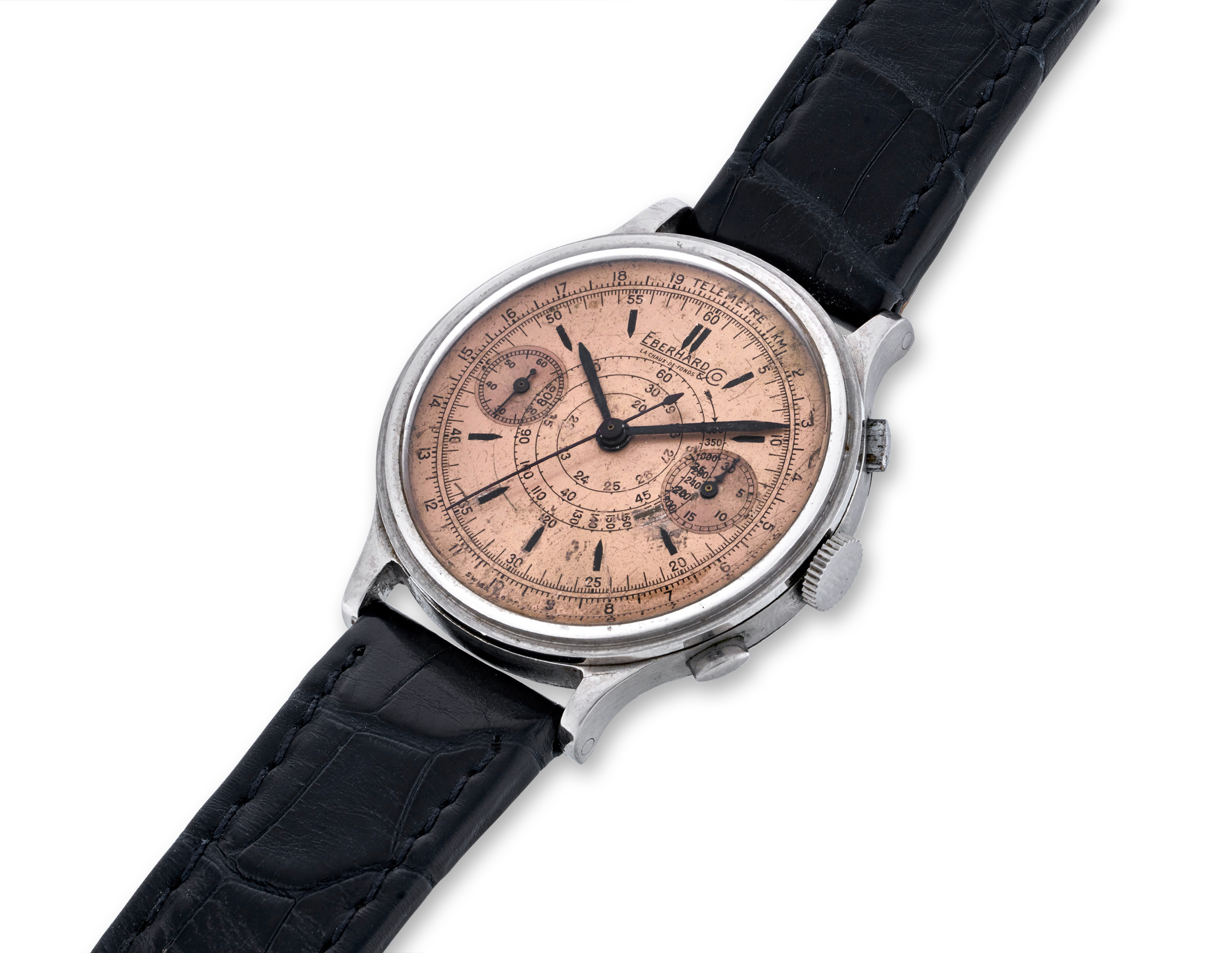 EBERHARD & CO. LA CHAUX-DE-FONDS, SALMON DIAL PRE-EXTRA FORT 
