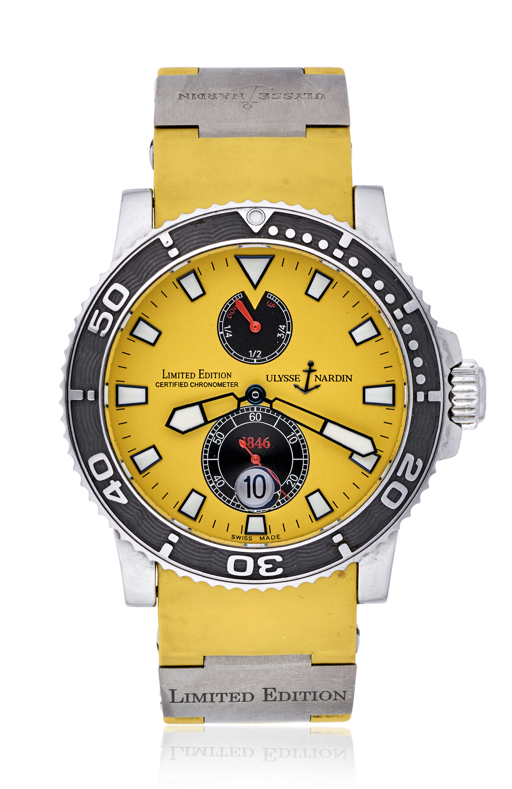 ULYSSE NARDIN, MAXI MARINE DIVER, LIMITED EDITION,, 60% OFF