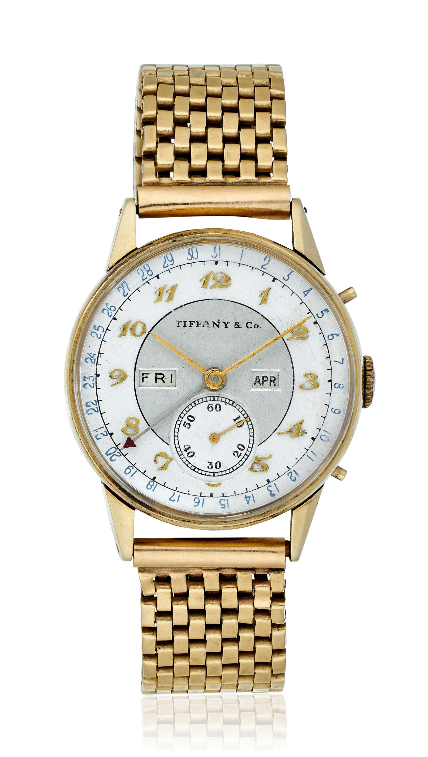 TIFFANY CO MOVADO, FULL CALENDAR WRISTWATCH, 44776