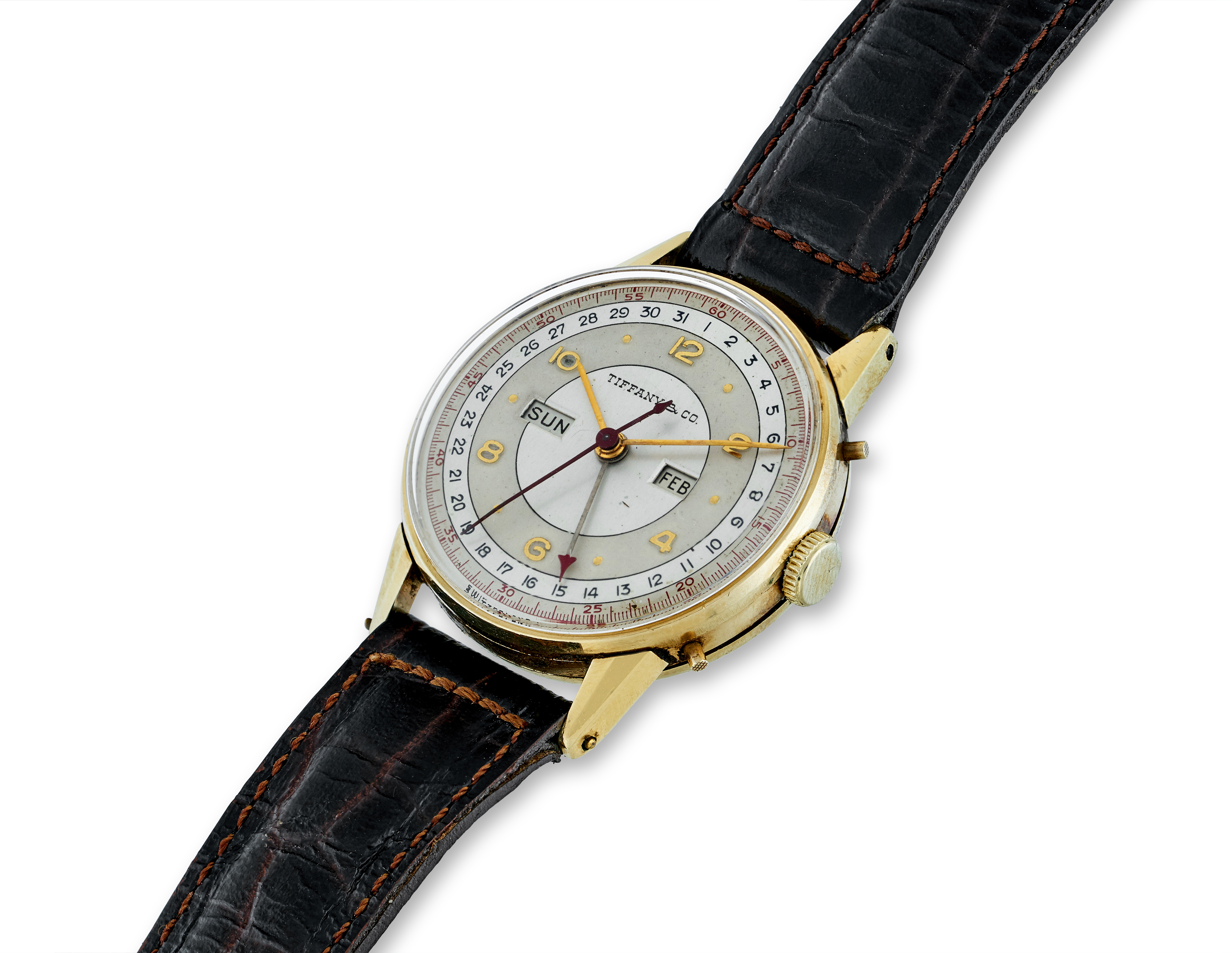 TIFFANY & CO / MOVADO, FULL CALENDAR WRISTWATCH, REF. 44777