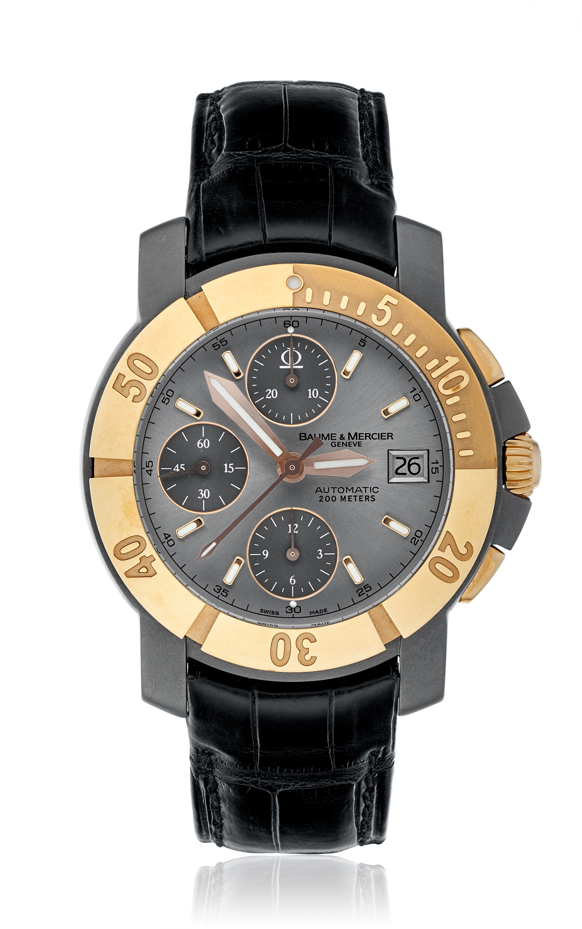 BAUME & MERCIER CHRONOGRAPH WITH DATE, REF. 65413, | Christie's