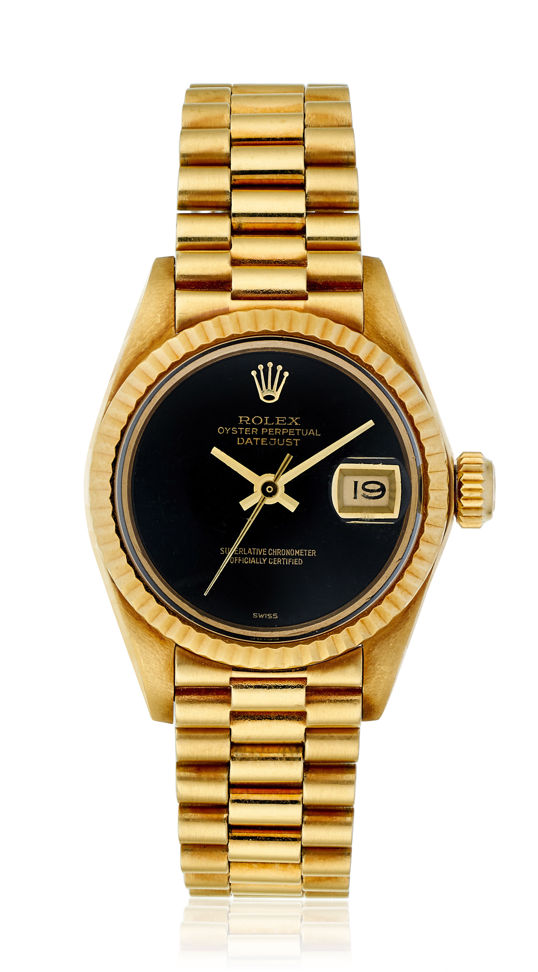 rolex datejust black onyx dial