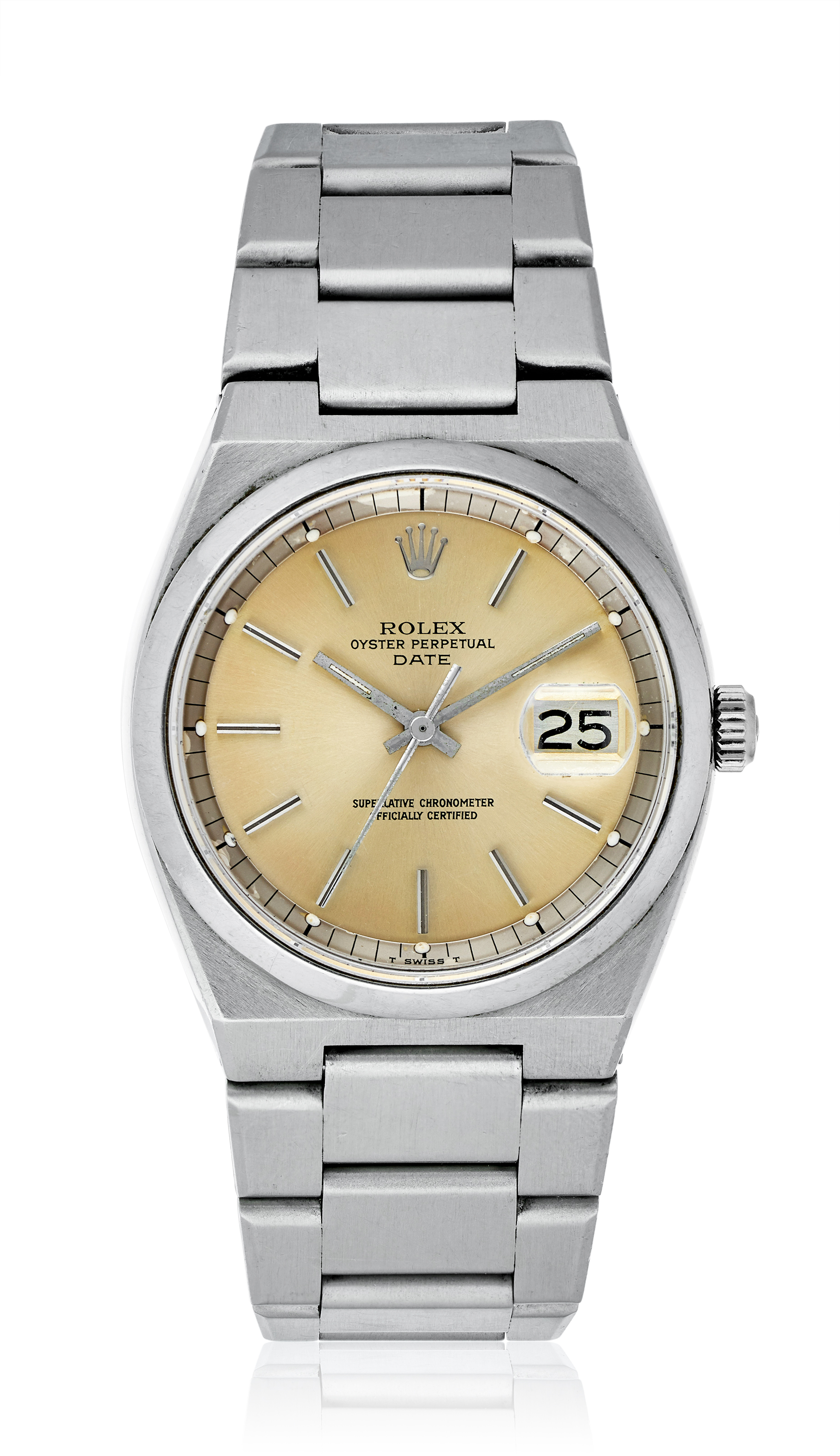 ROLEX DATE WITH OYSTERQUARTZ STYLE CASE REF. 1530 Christie s