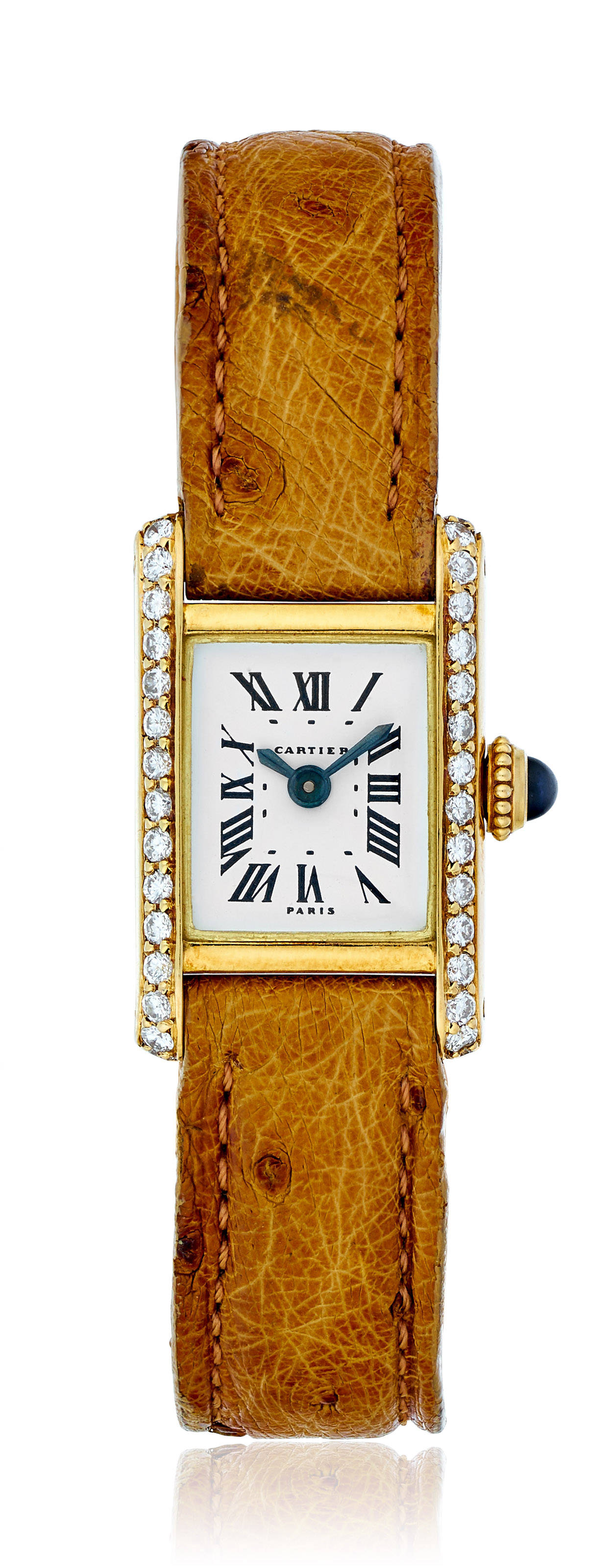 CARTIER, LADIES WATCH WITH DIAMONDSET BEZEL, Christie’s