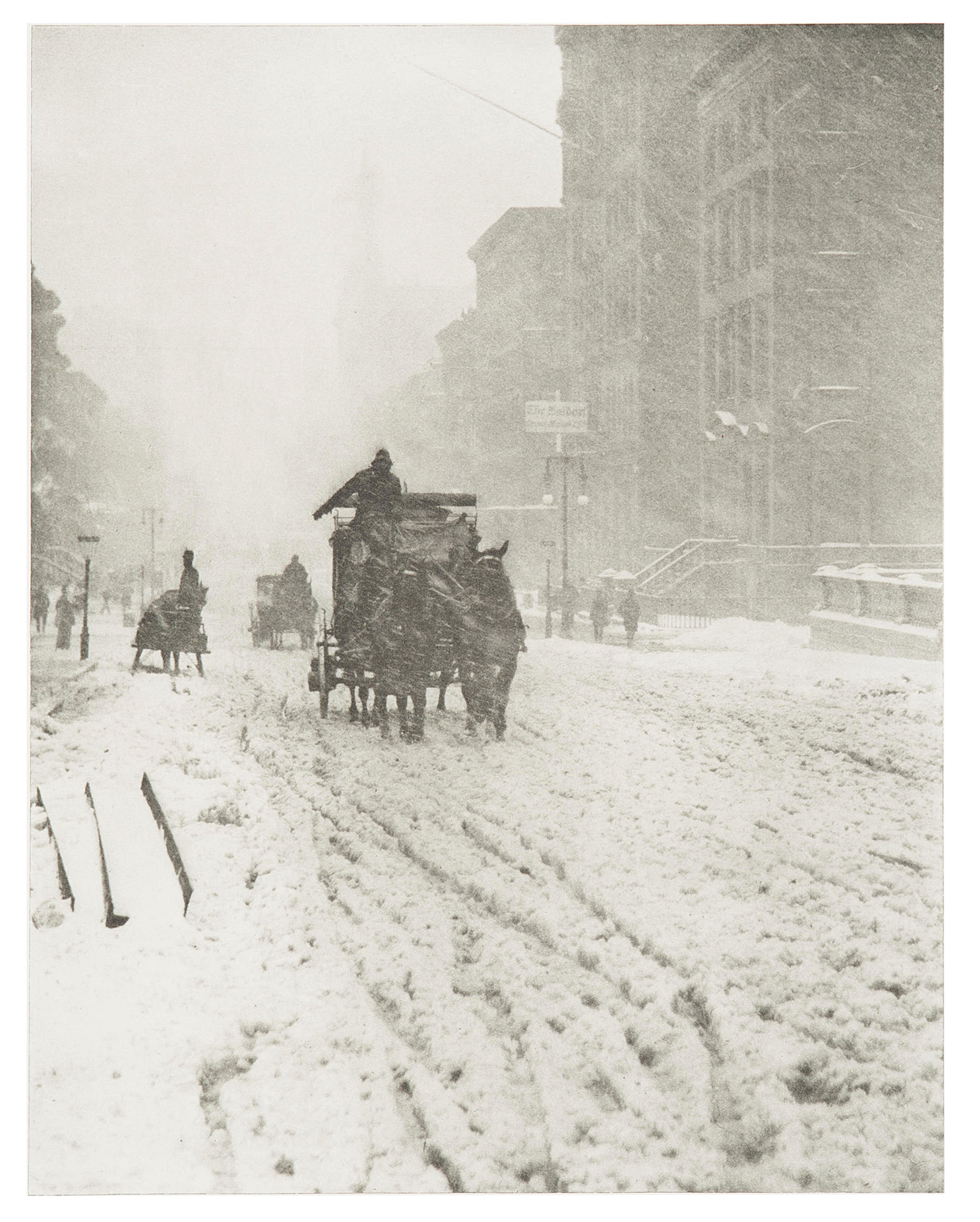 ALFRED STIEGLITZ (1864–1946), Winter, Fifth Avenue, 1893 | Christie's
