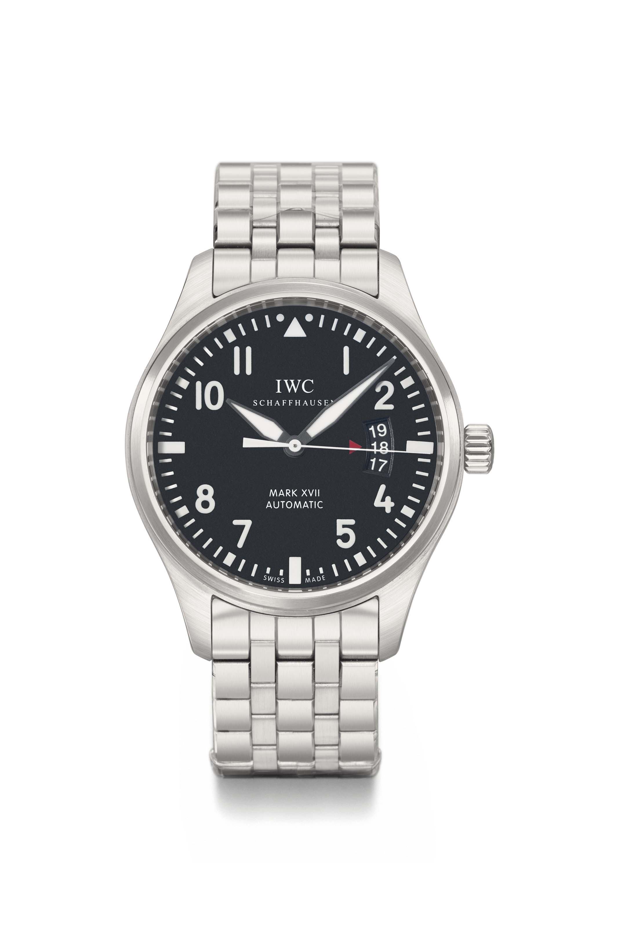 IWC, Schaffhausen. A fine “new old stock” stainless steel automatic