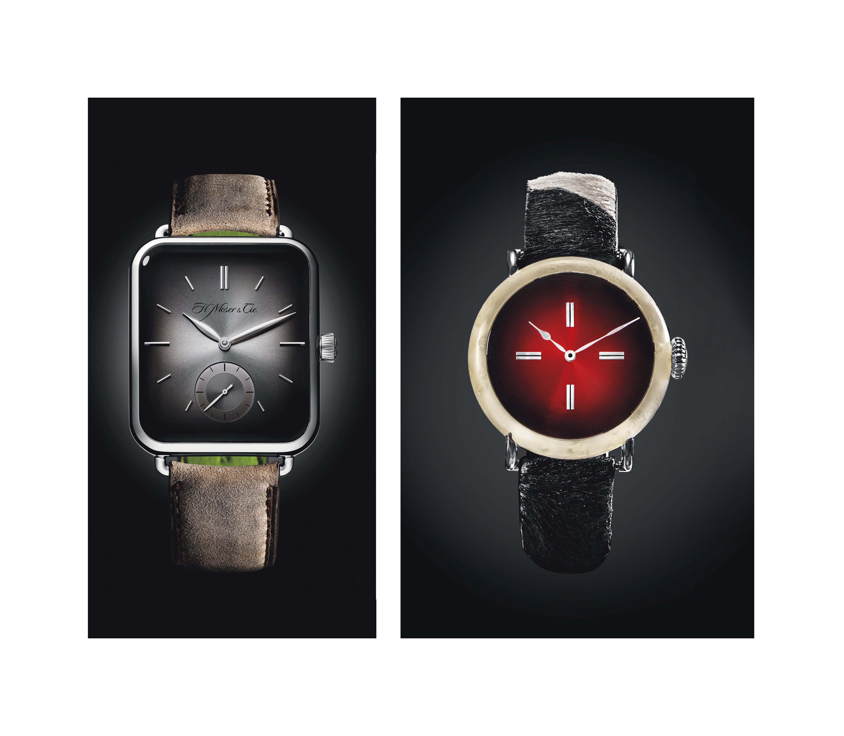 H. Moser & Cie. A lot of two very rare watches sold to benefit t