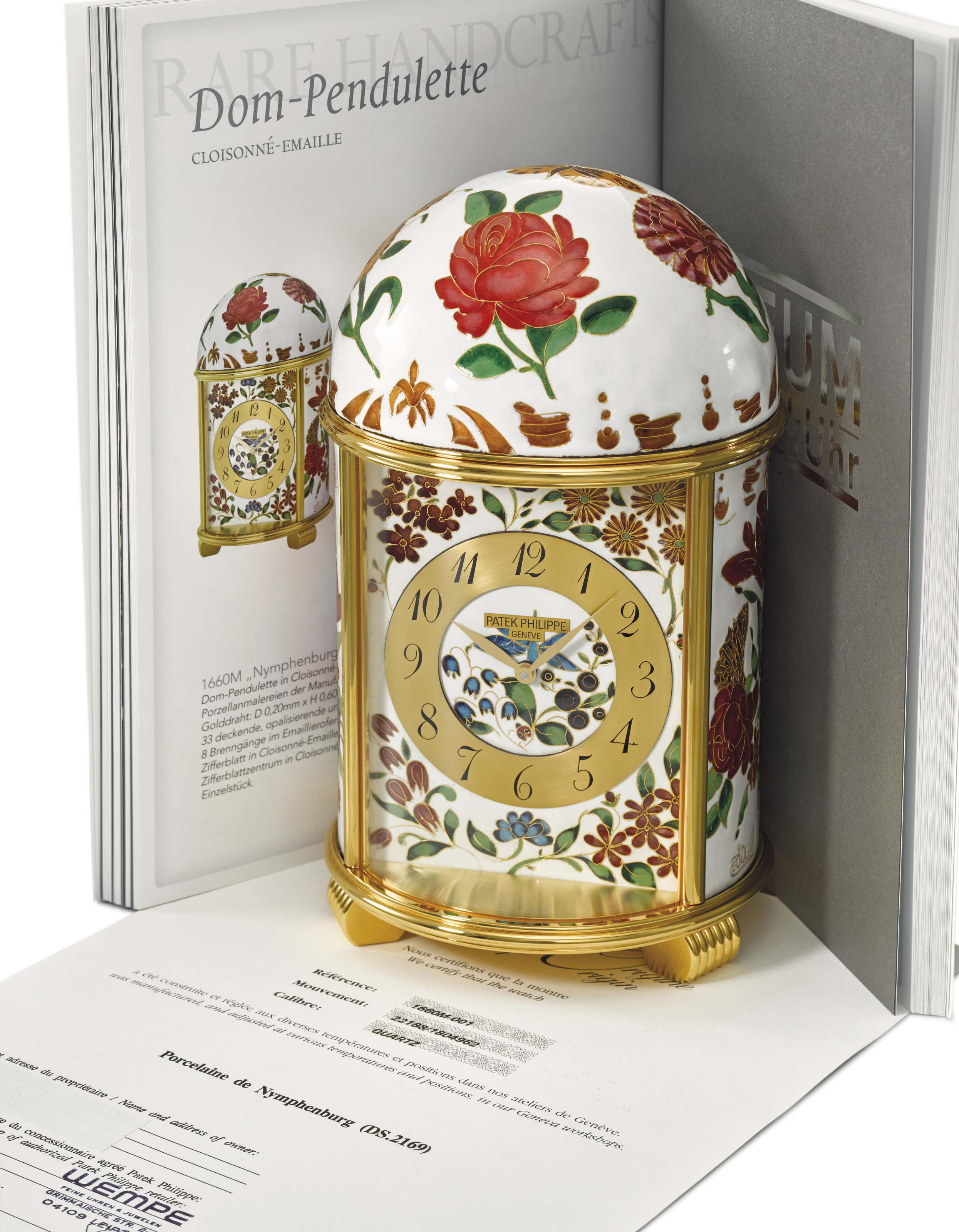 Patek Philippe. A very fine and attractive, unique gilt brass and gold