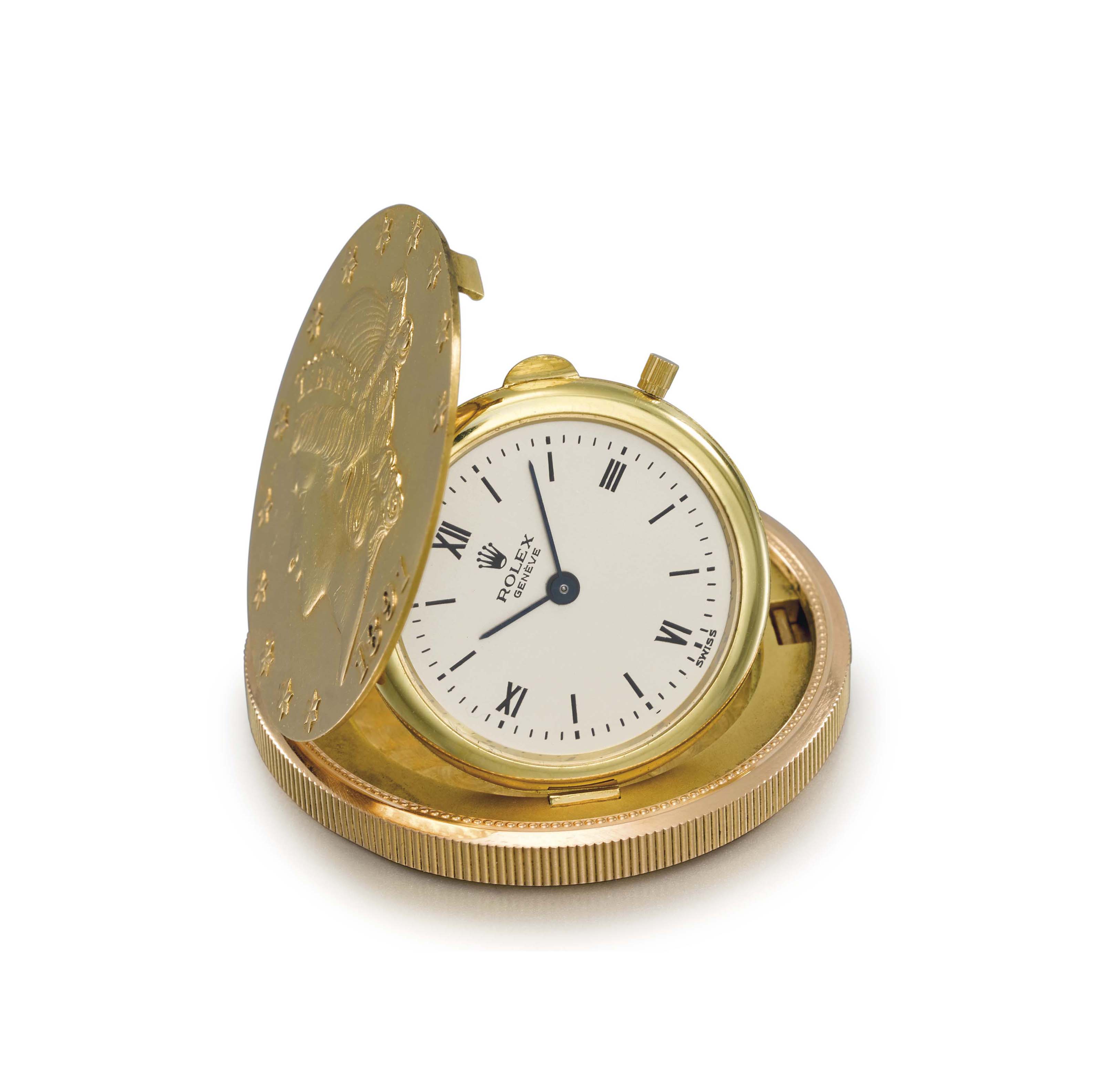 Rolex coin watch hot sale