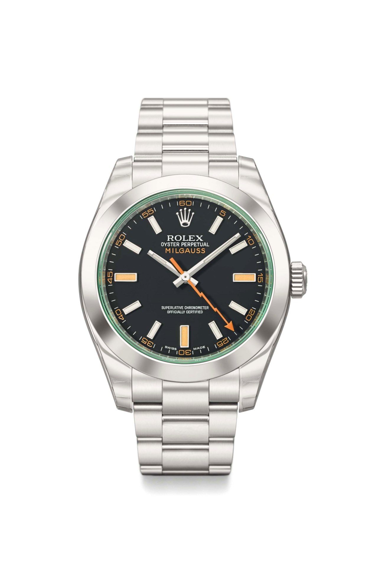 Rolex. A fine stainless steel automatic wristwatch with