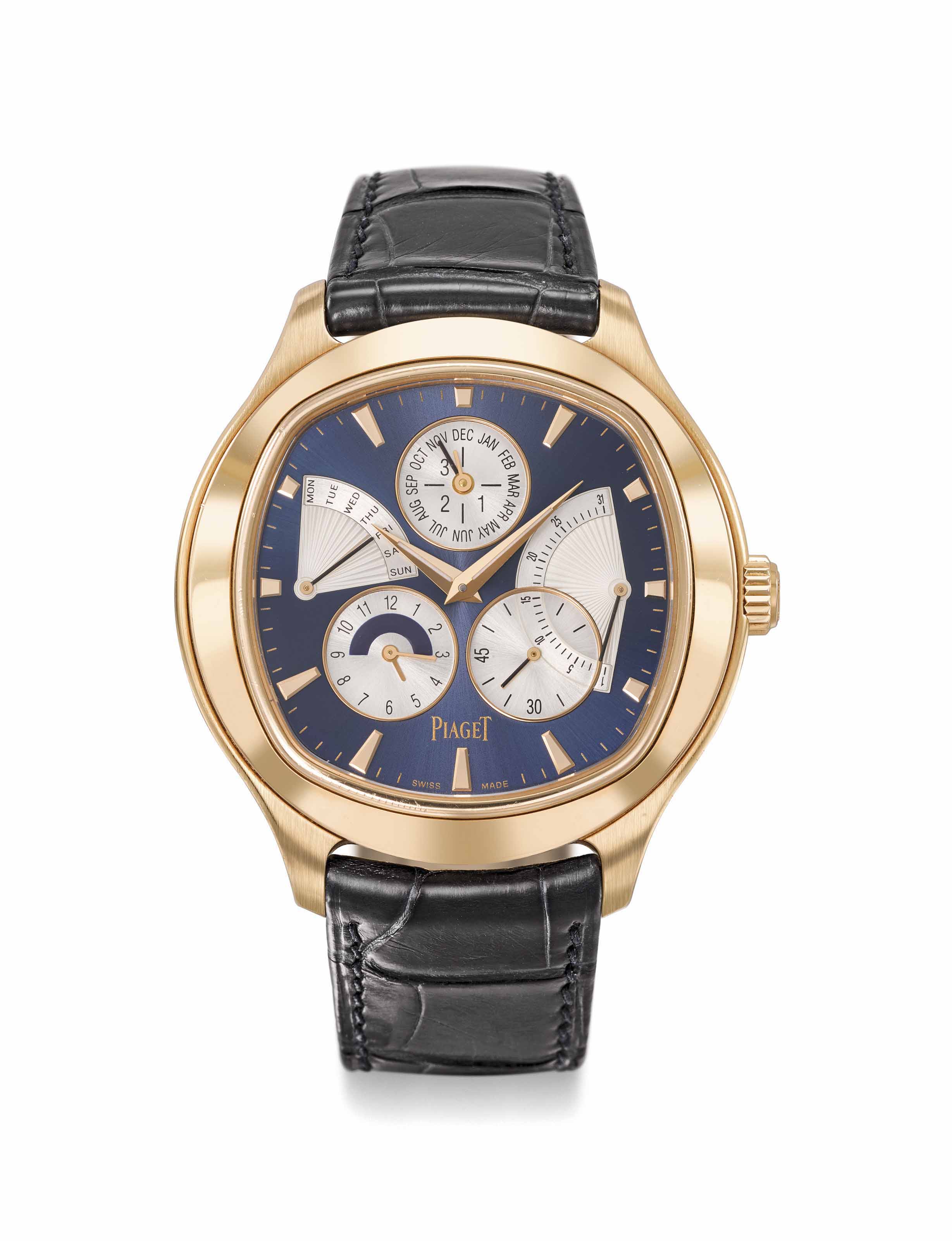 Piaget A very fine oversized 18K gold limited edition cushion shaped