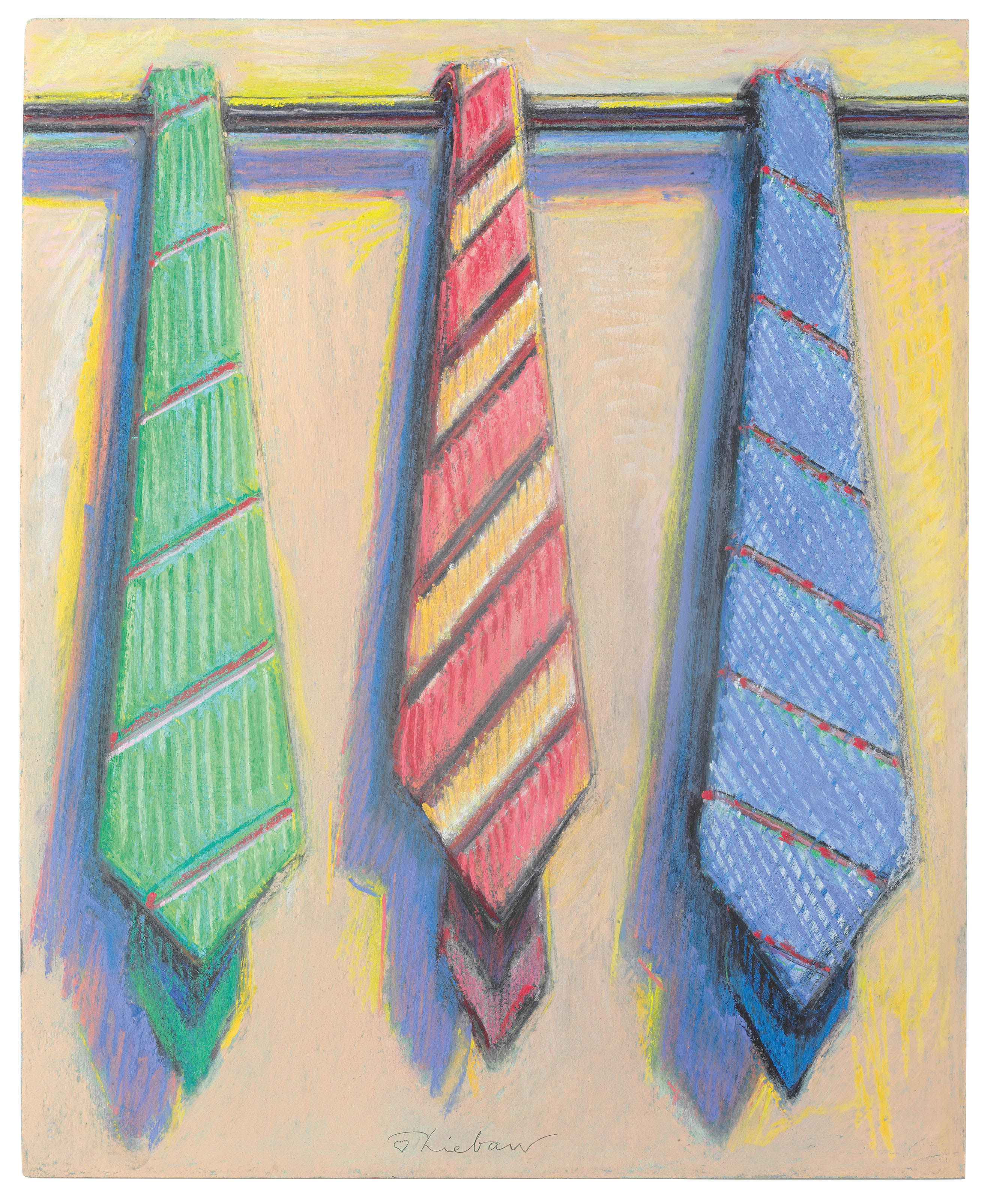 WAYNE THIEBAUD (USA, B. 1920) , Three Ties Christie's