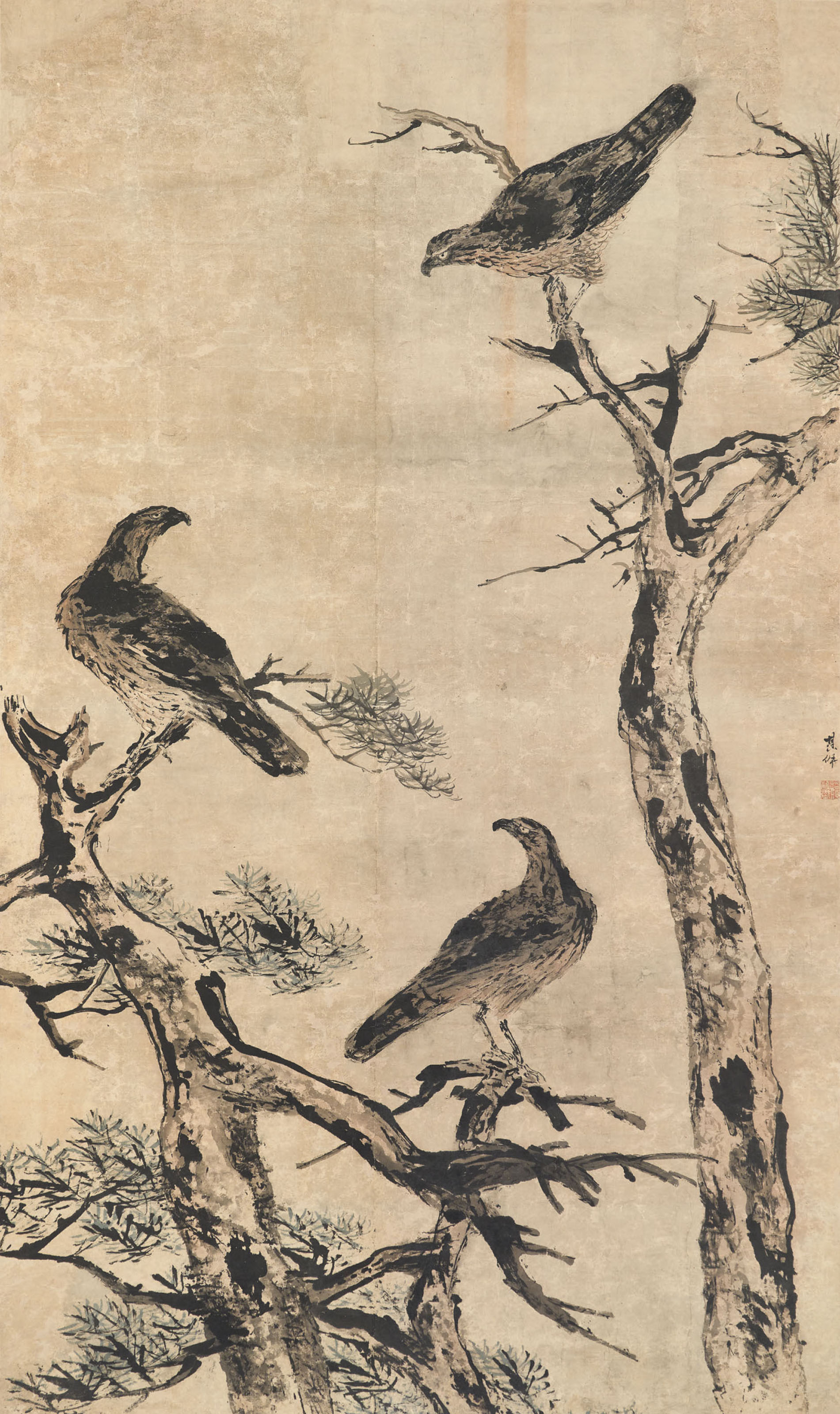 拓本 鄭板橋 清鄭燮竹石圖水墨紙本立軸一七六二年作, Bamboo and Rocks | Christie's