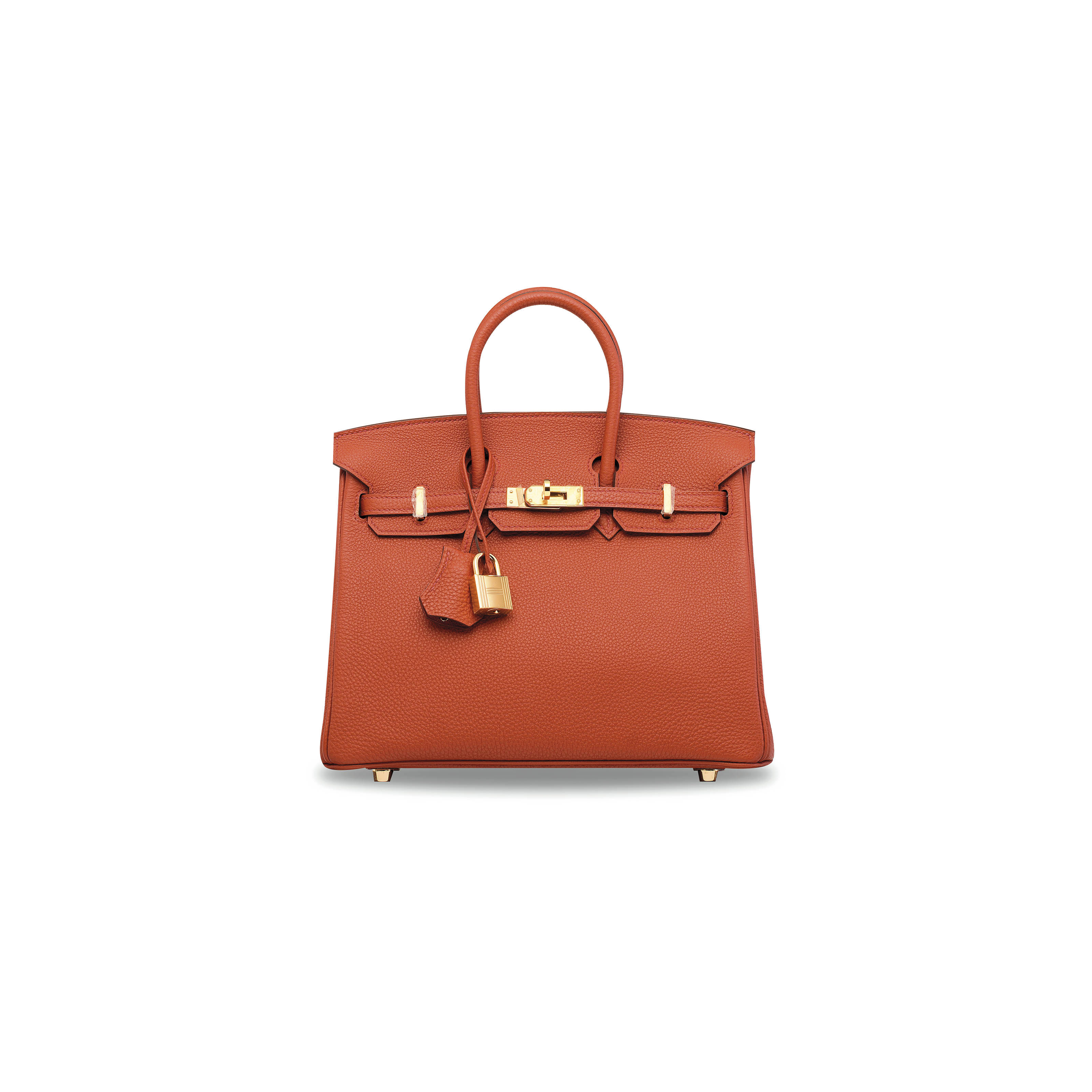 A BRIQUE TOGO LEATHER BIRKIN 25 WITH GOLD HARDWARE, HERMÈS, 2015 