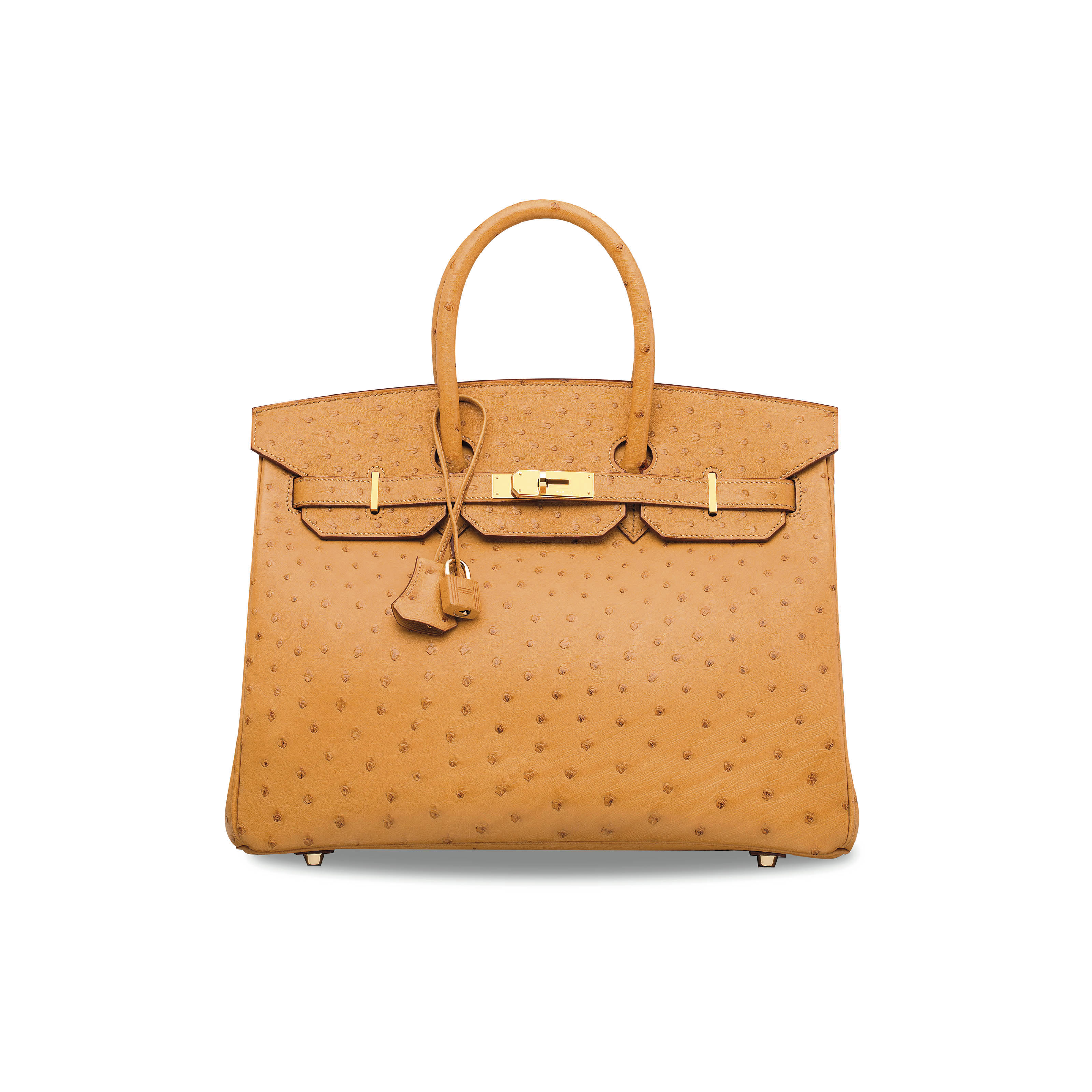 Hermes Kelly Danse Bag Tabac Camel Ostrich Gold Hardware New w