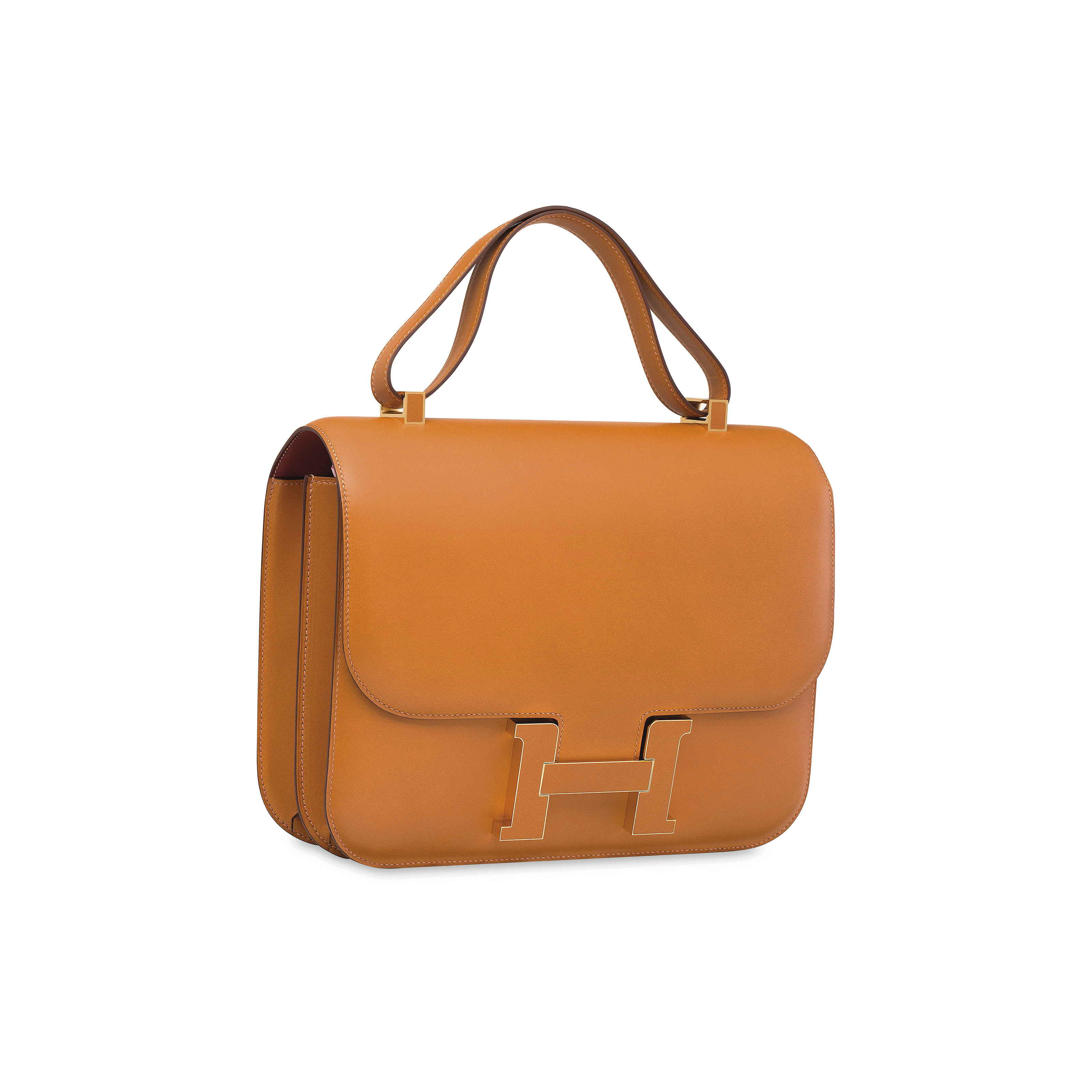 A LIMITED EDITION SABLE & ROUGE H VEAU BUTLER CONSTANCE CARTABLE WITH GOLD HARDWARE , HERMÃS 