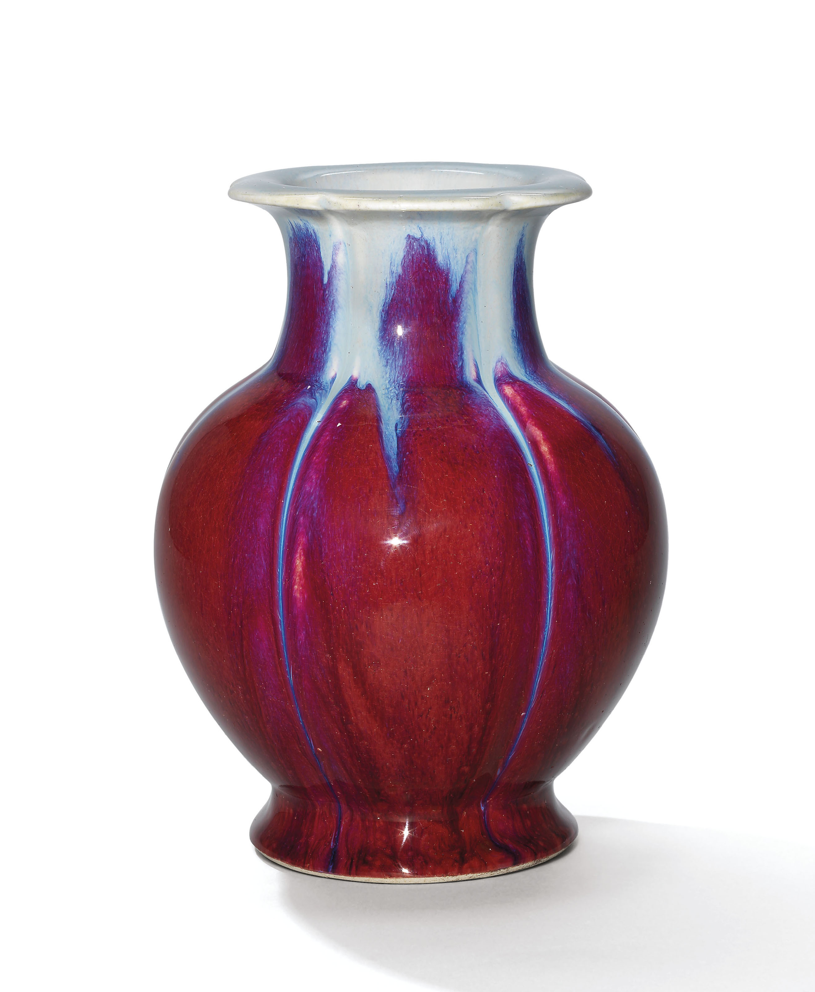 A FLAMBEGLAZED ‘POMEGRANATE’ VASE
