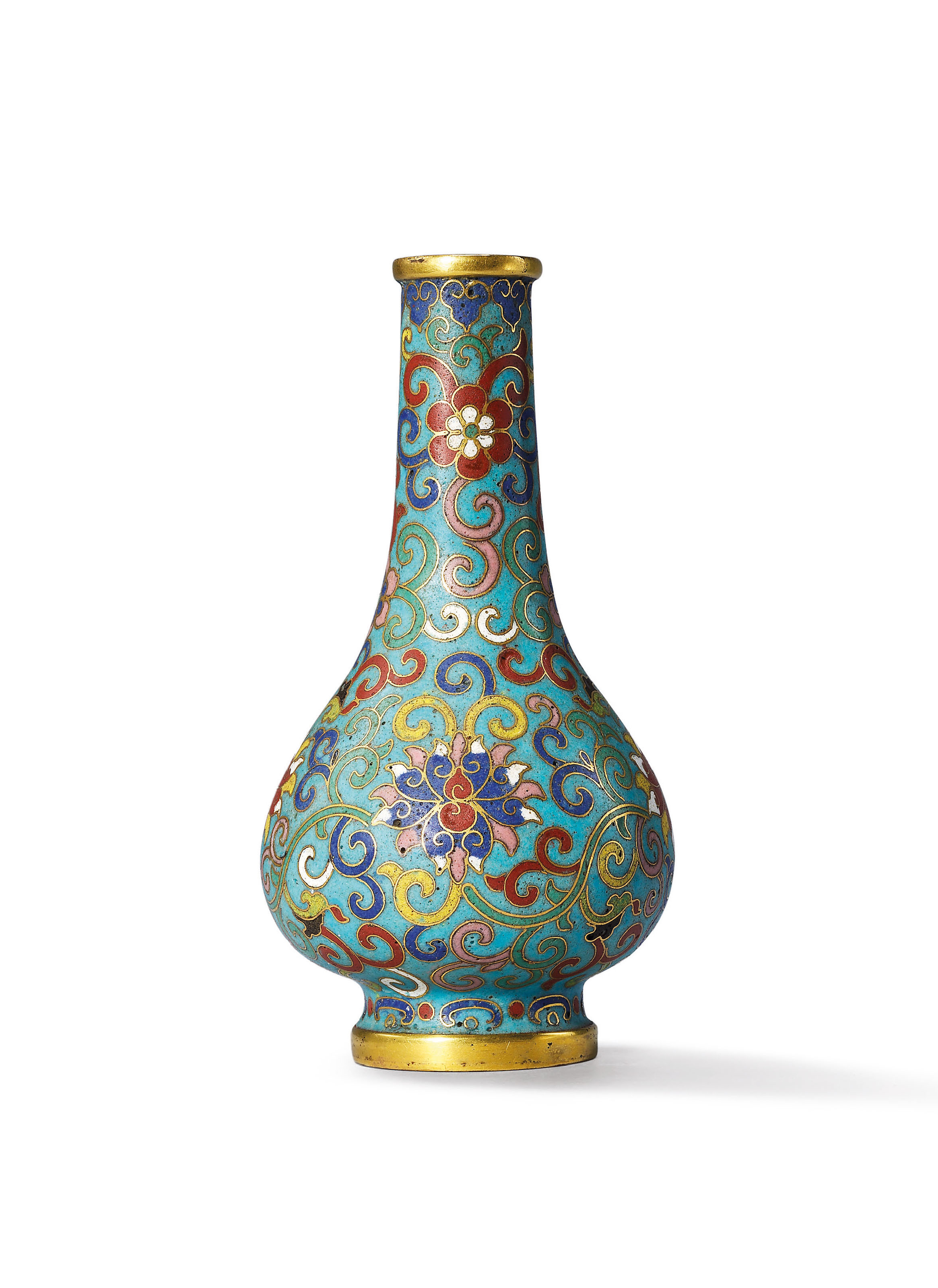 北宋晚期/金早期鈞窯天青釉紅斑玉壺春瓶, LATE NORTHERN SONG