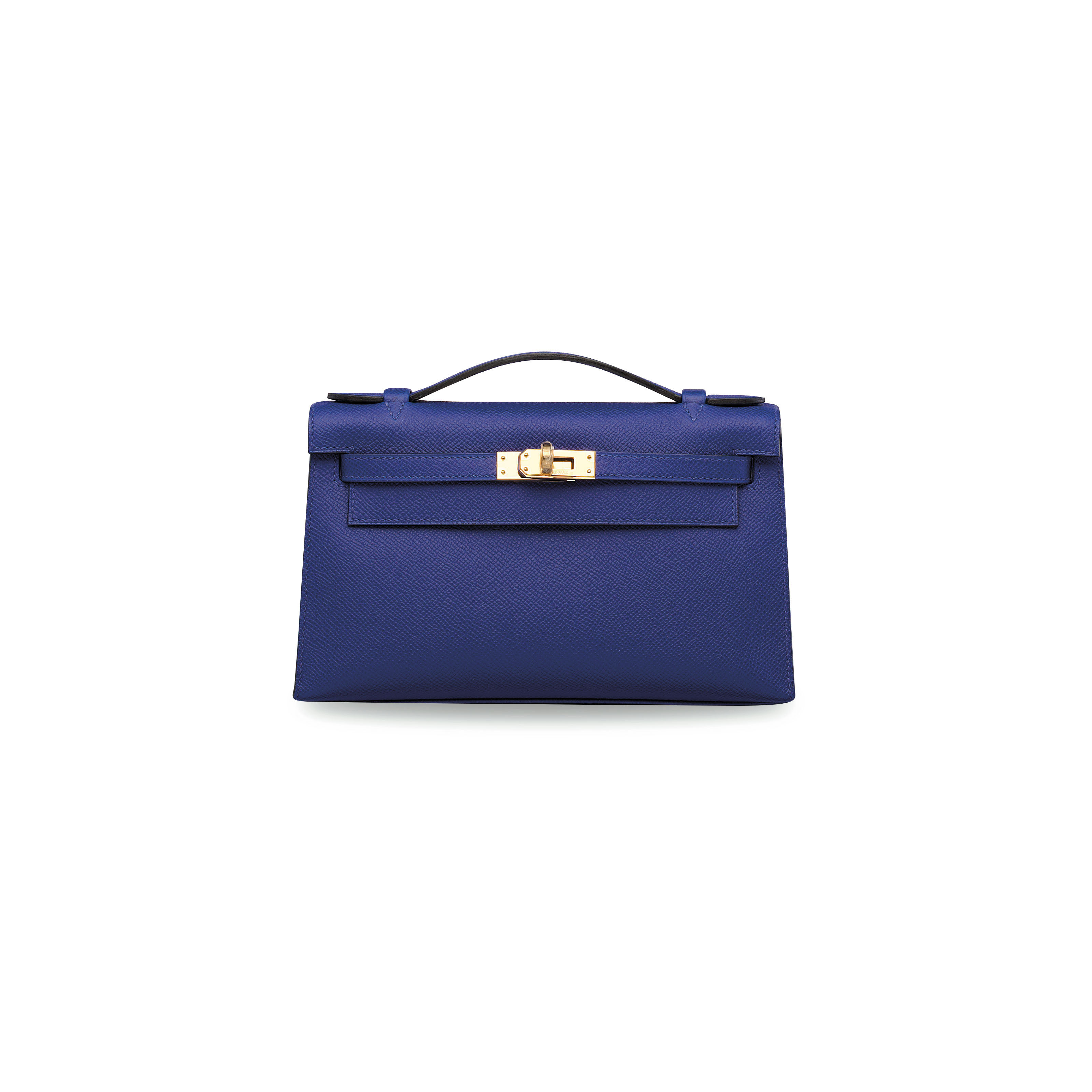 Replica Hermes Kelly Pochette Bag In Blue Glacier Epsom Leather