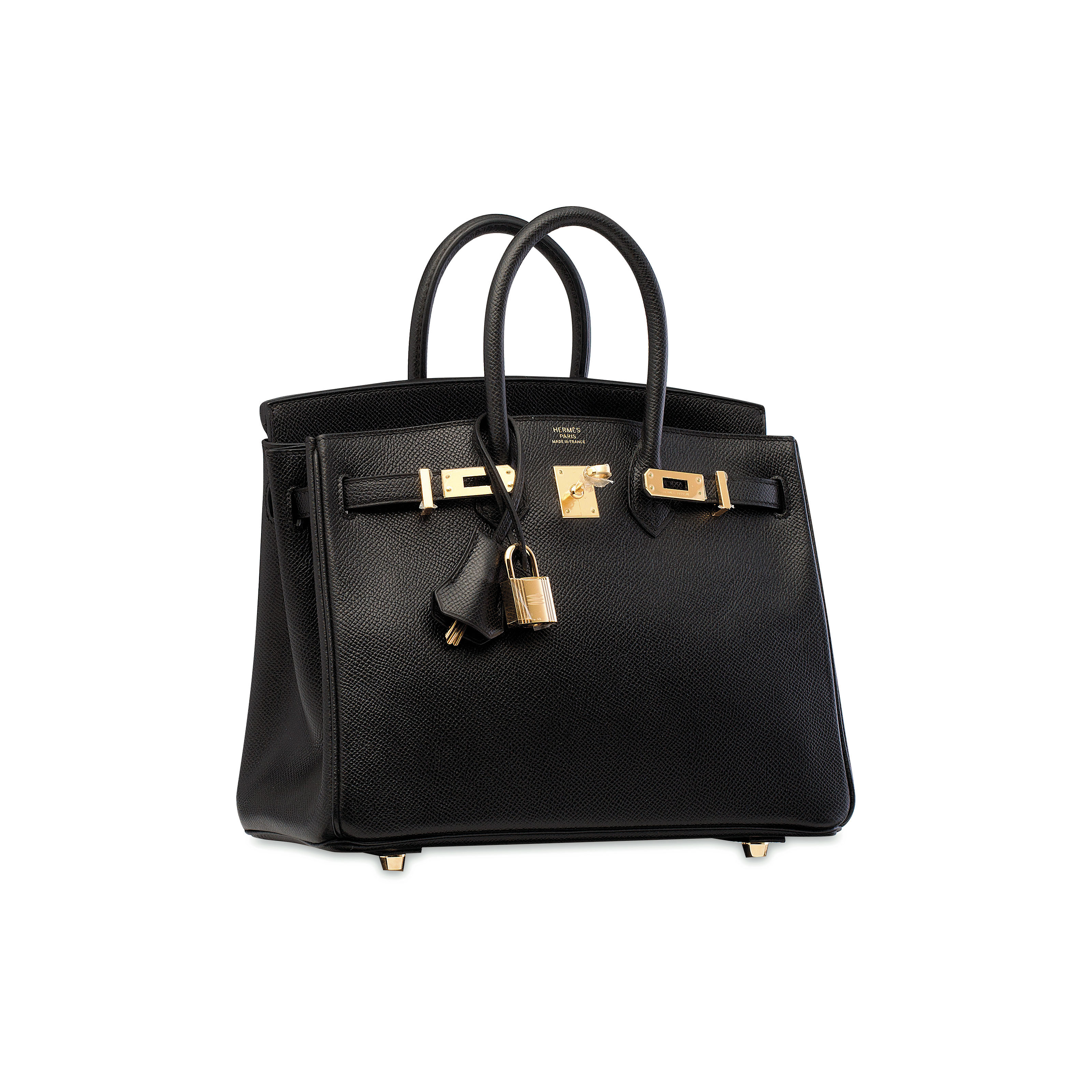 A BLACK EPSOM LEATHER BIRKIN 25 WITH GOLD HARDWARE , HERMÈS, 2016