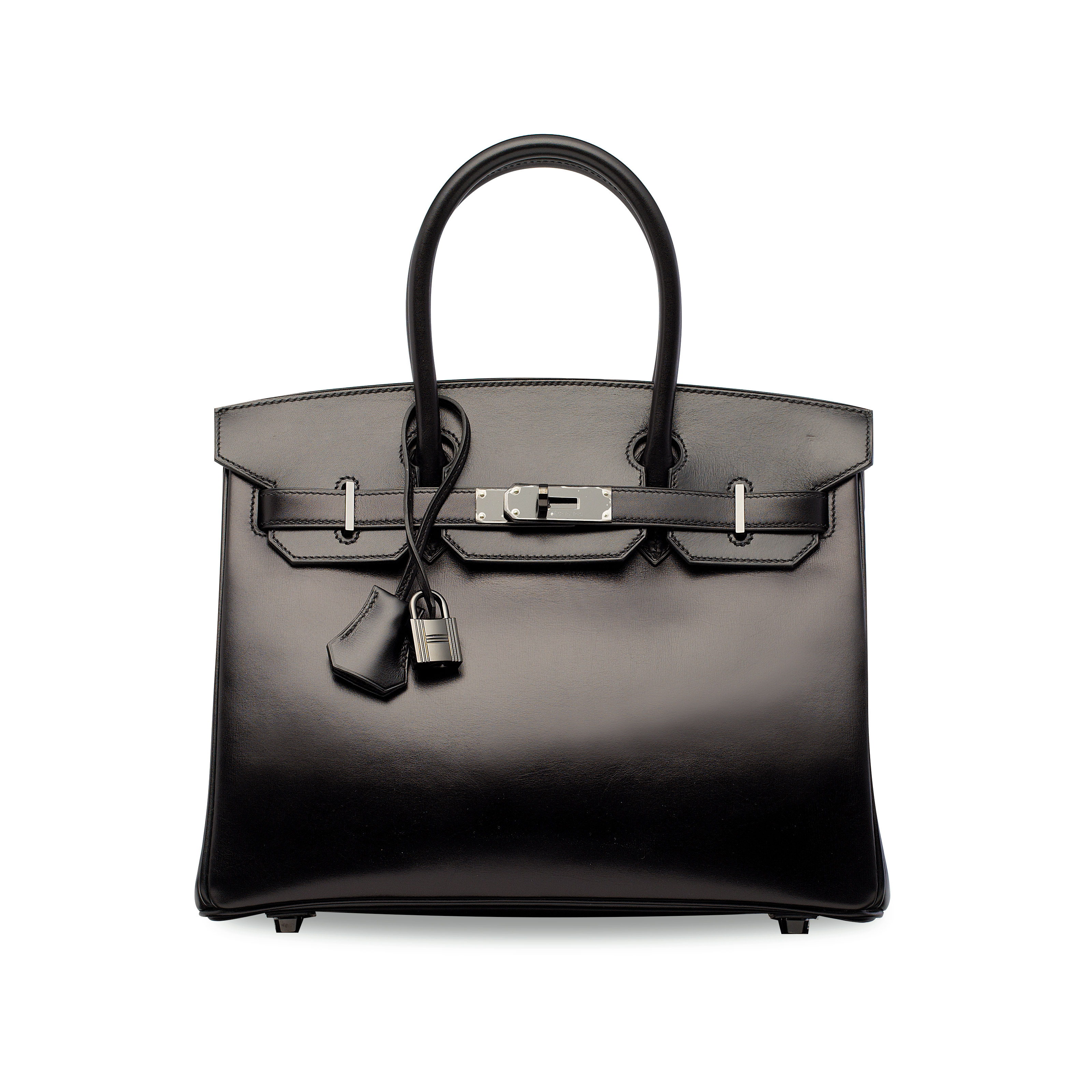 A LIMITED EDITION BLACK CALF BOX LEATHER SO BLACK BIRKIN 30 WITH BLACK