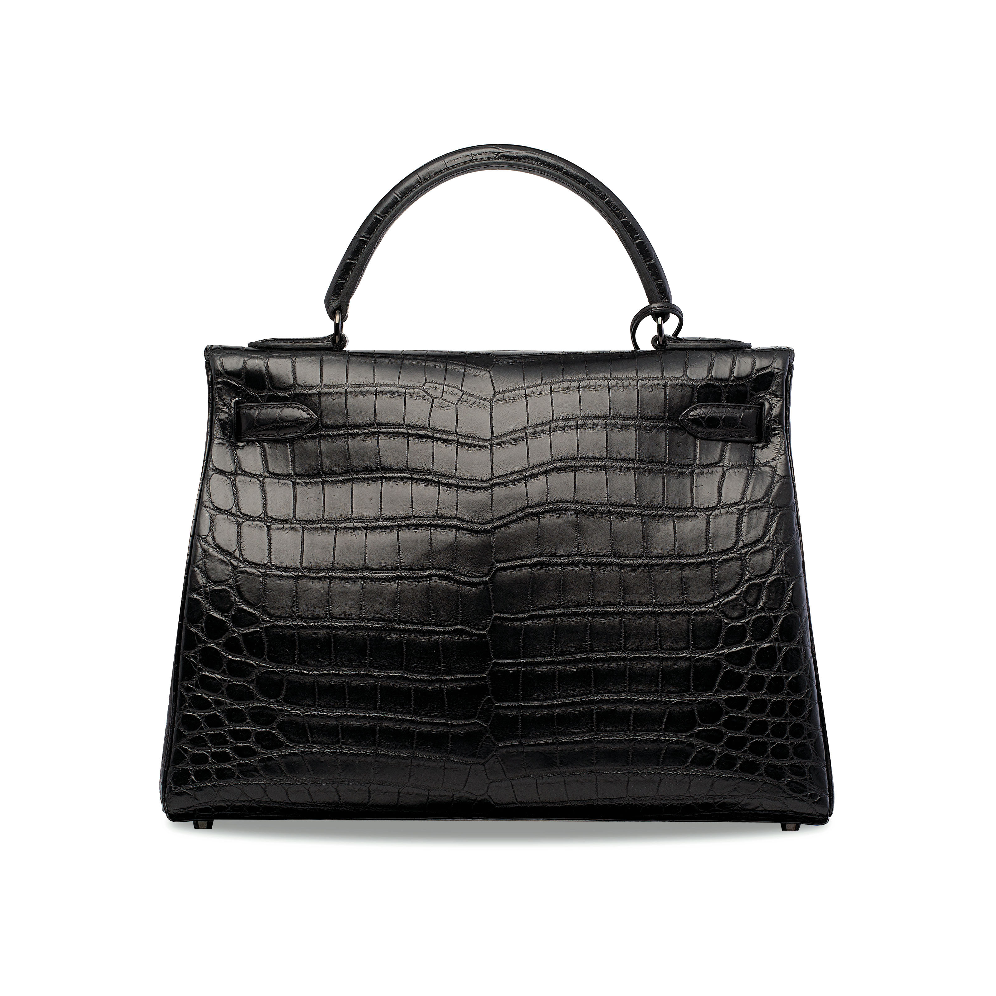 hermes kelly black crocodile