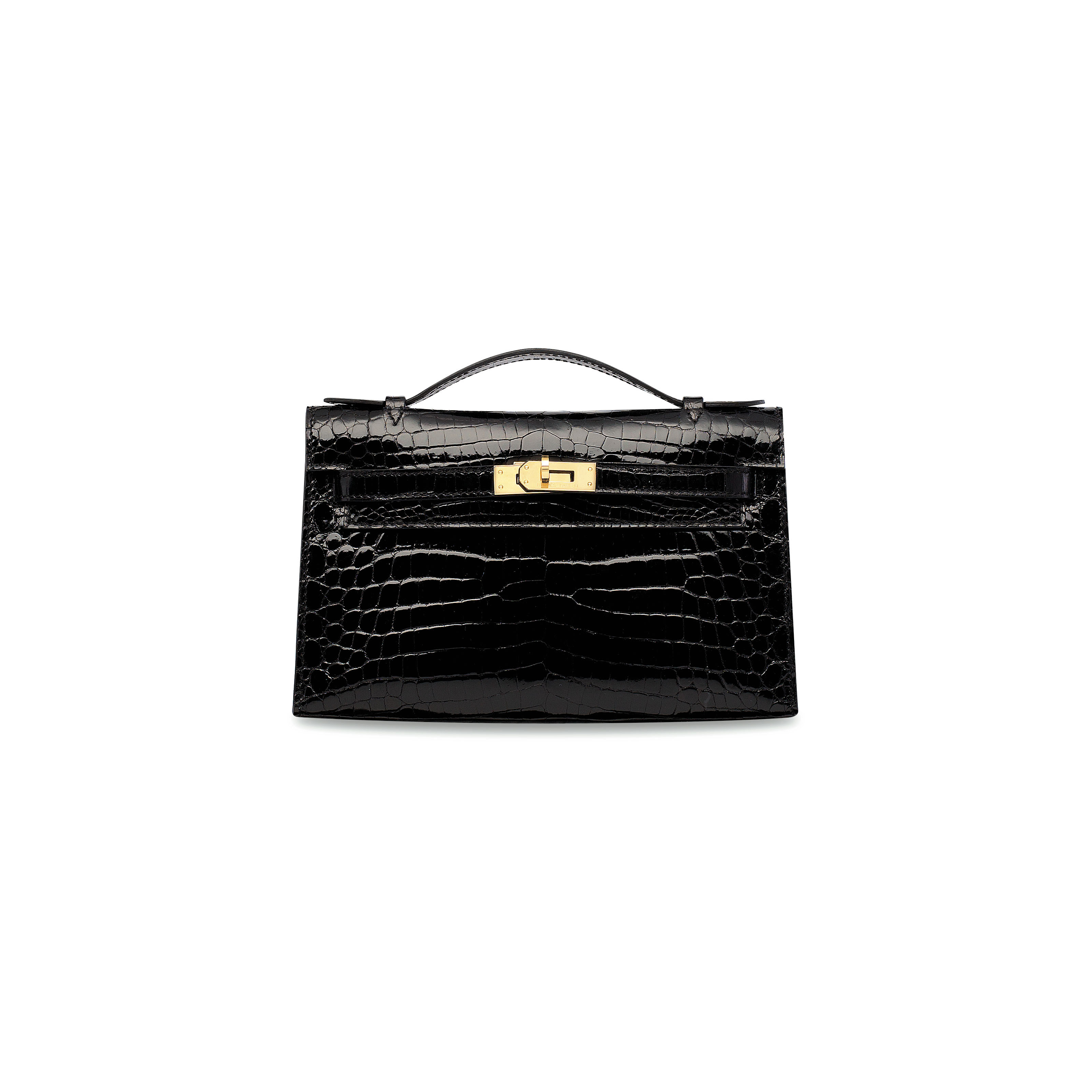 Hermes birkin 25cm shiny Croco moreletii noir black diamond