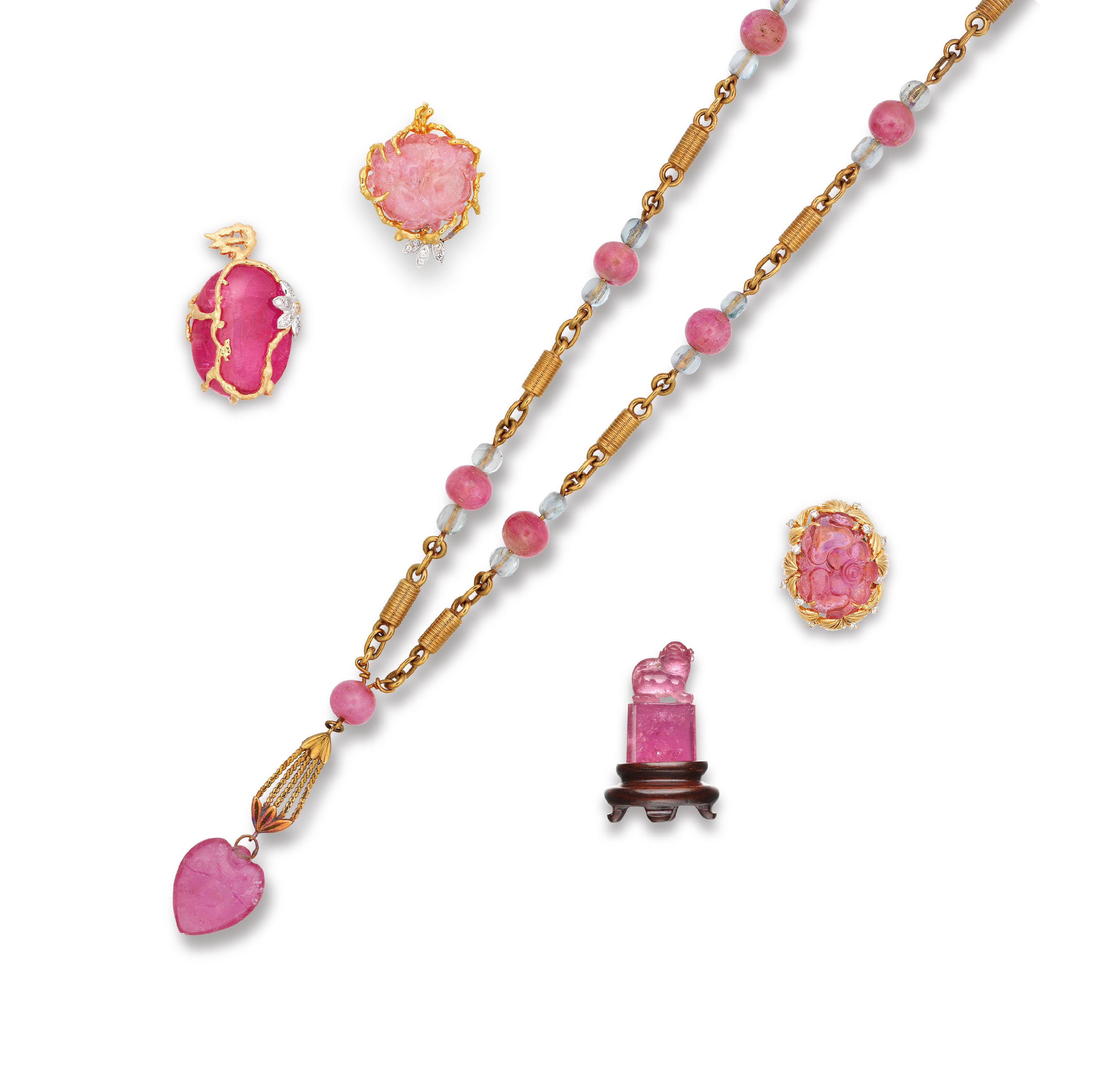 A SUITE OF TOURMALINE AND DIAMOND JEWELLERY Christie's