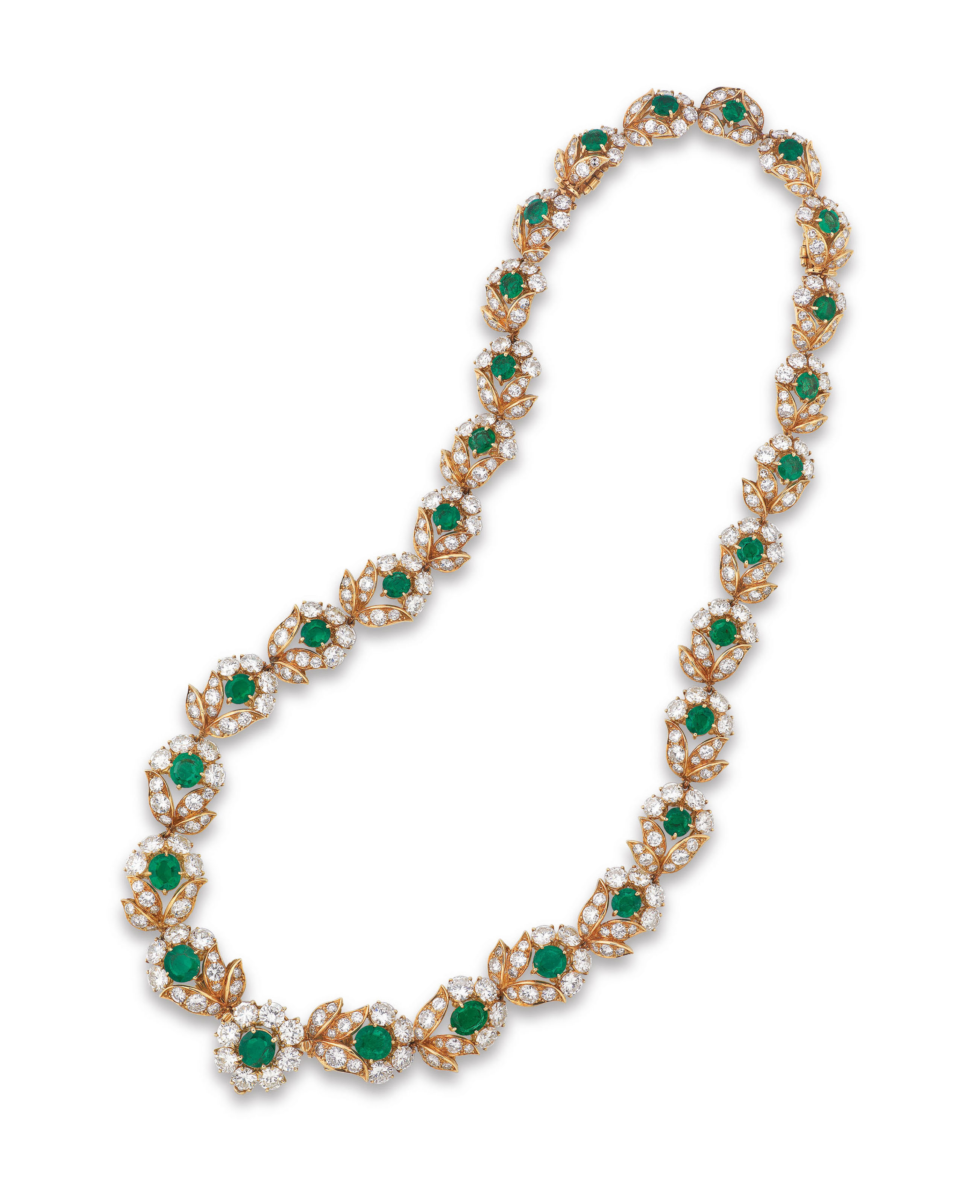 Van cleef emerald necklace Clearance