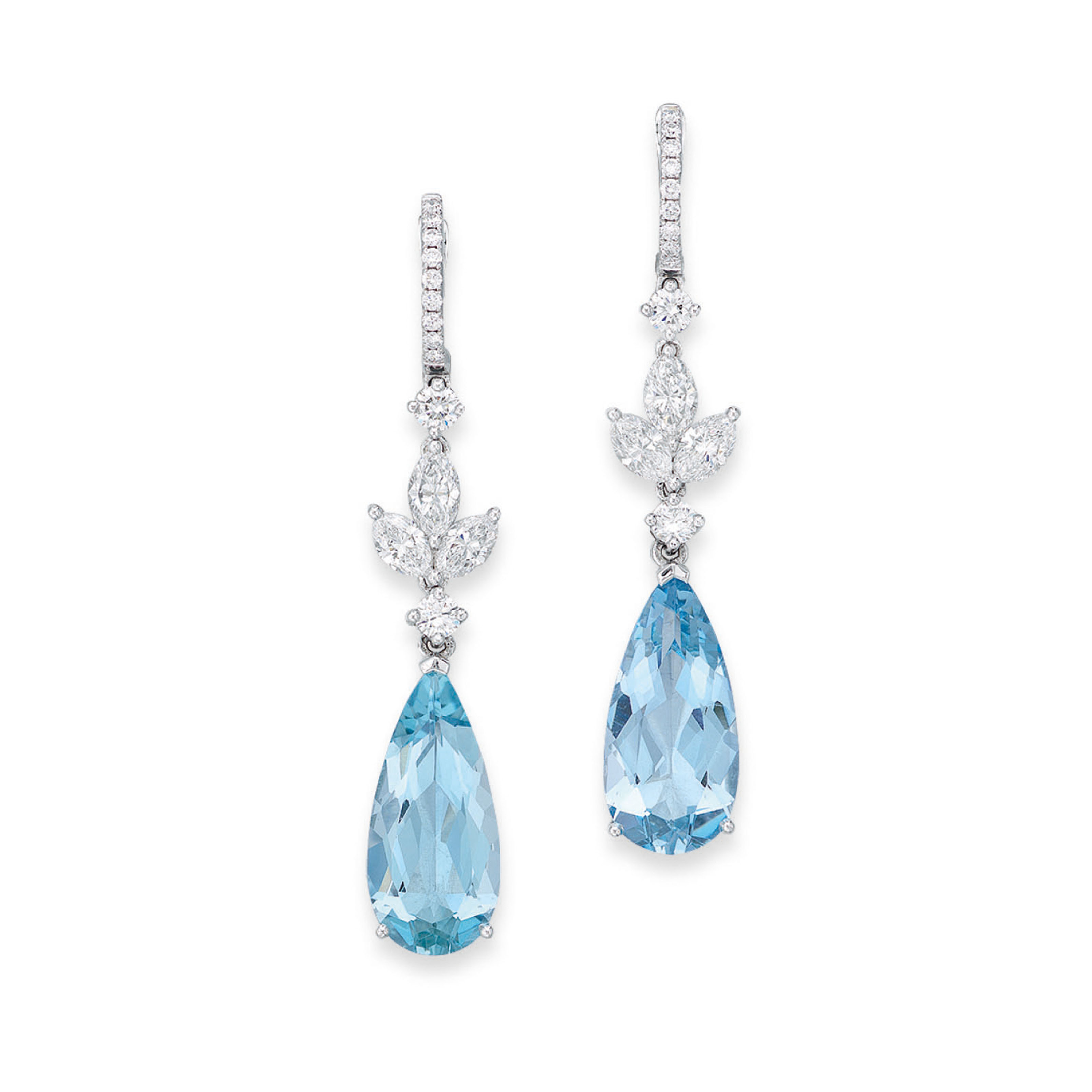 Aquamarine necklace and earrings Clearance