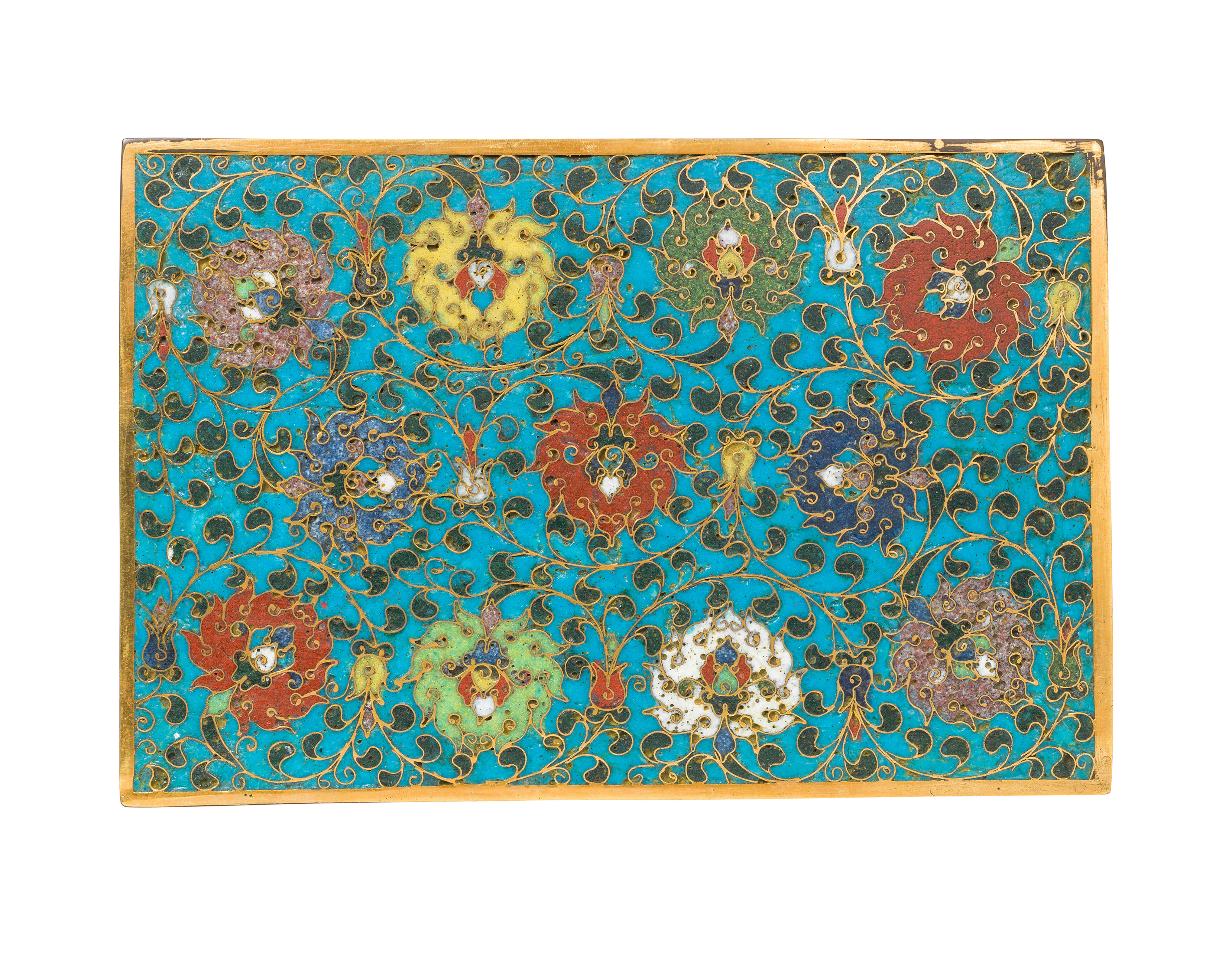明掐丝珐琅缠枝莲纹长方盖盒, MING DYNASTY (1368-1644) | Christie's