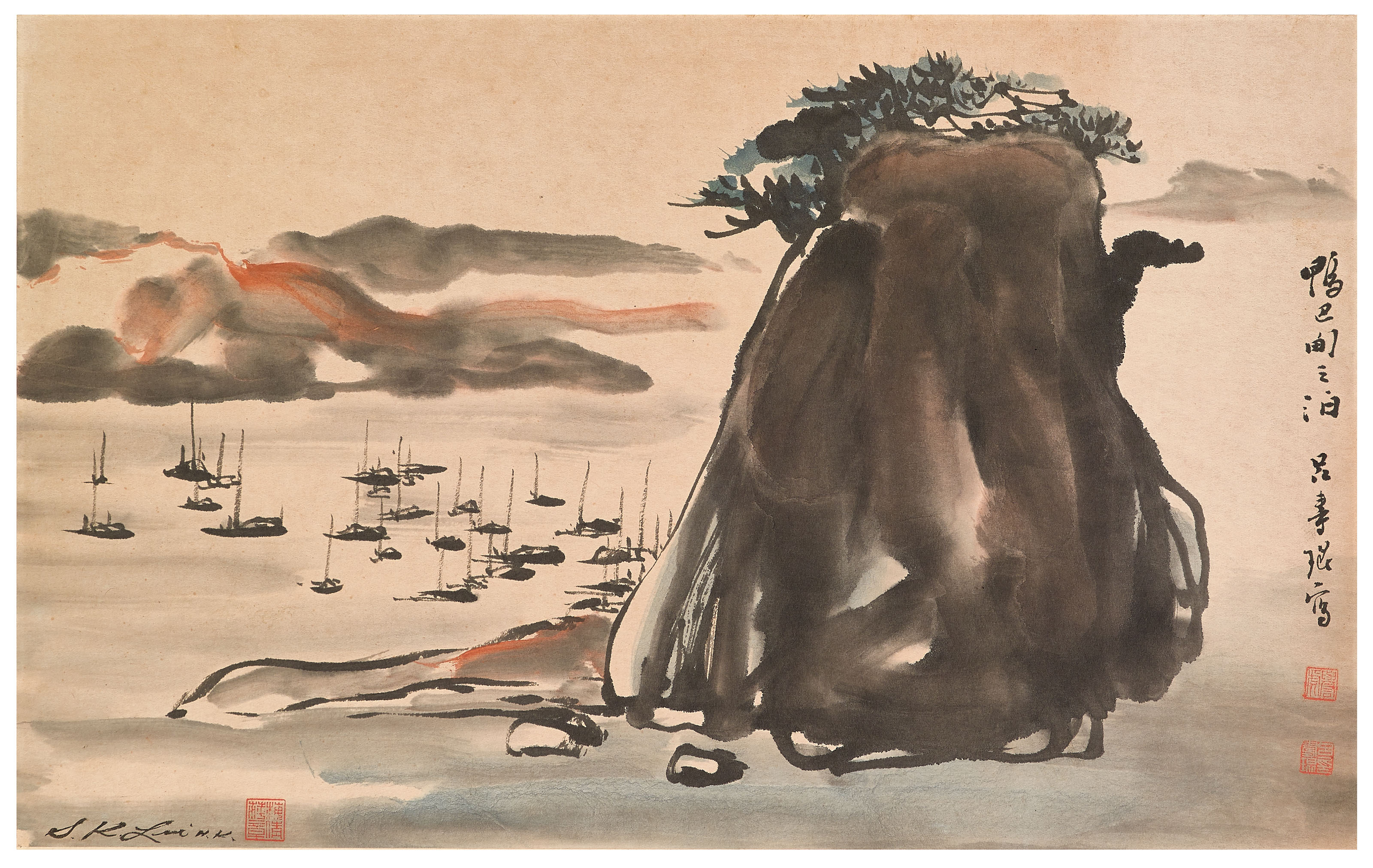 SHEN ZONGQIAN (1736-1820), Rock, Bamboo and Pine | Christie's