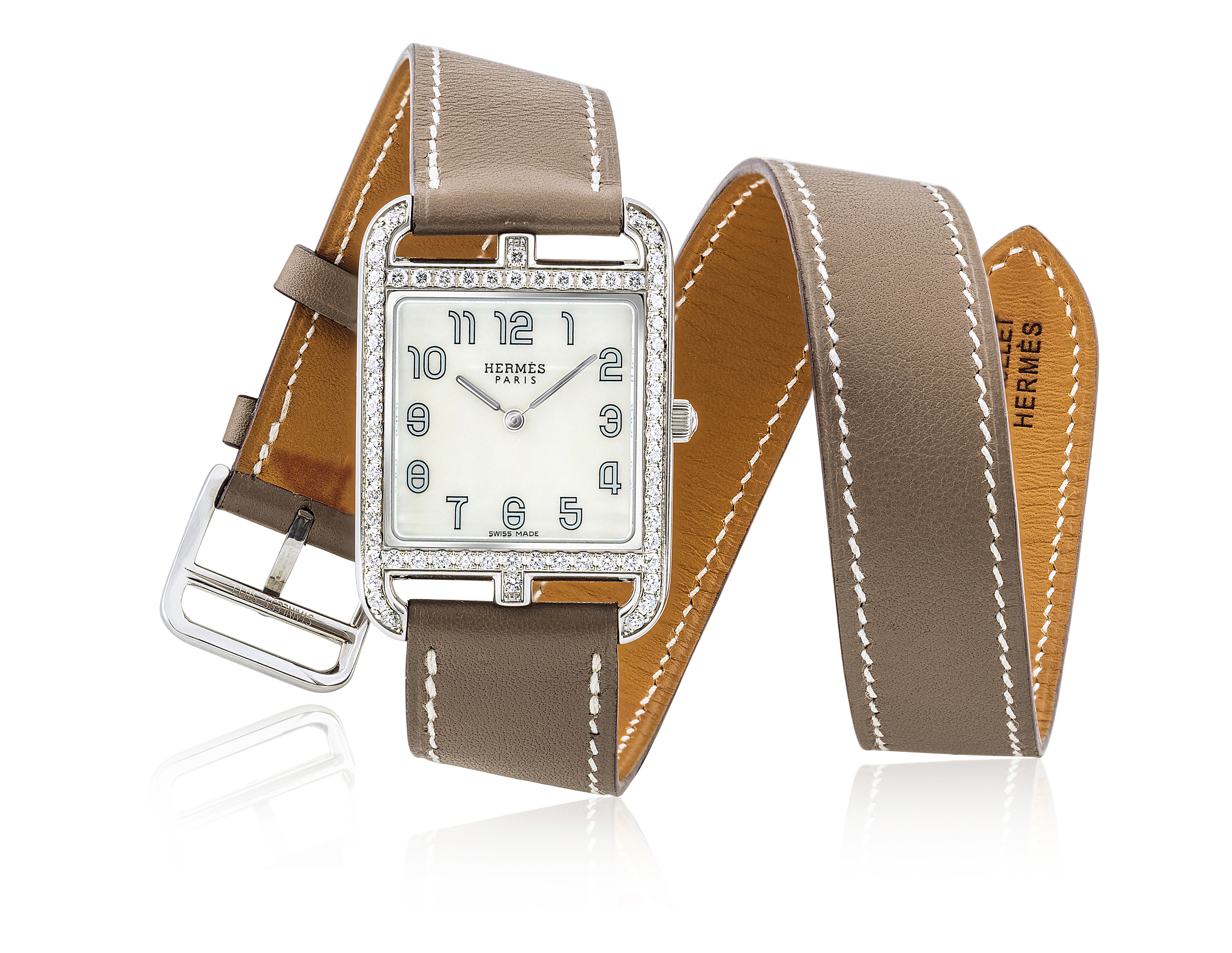 hermes cape cod diamond watch