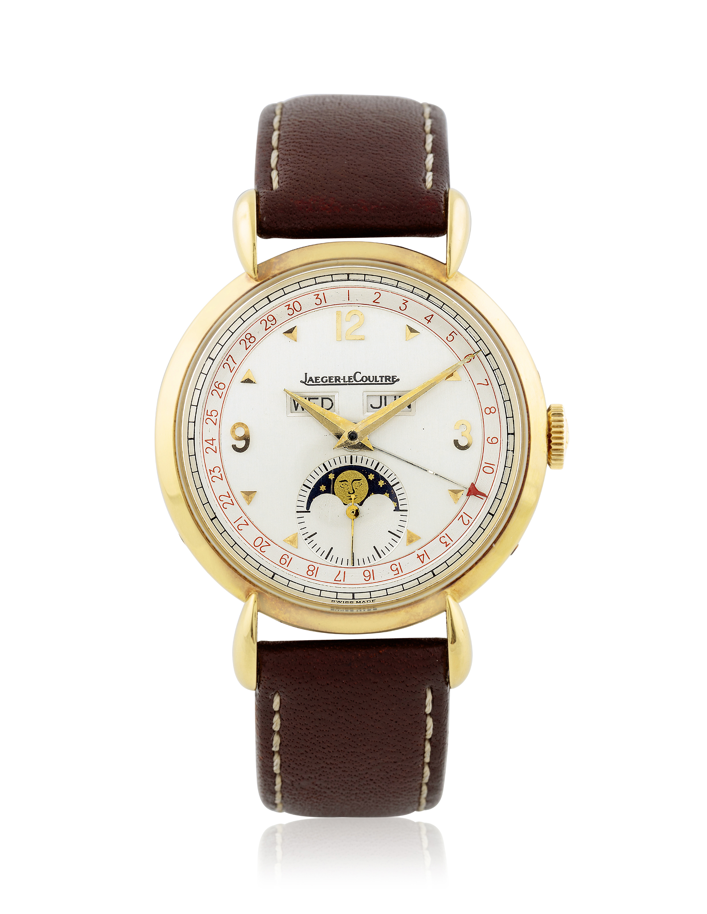 JAEGERLECOULTRE, TRIPLE CALENDAR MOONPHASE, 150TH ANNIVERSARY, REF